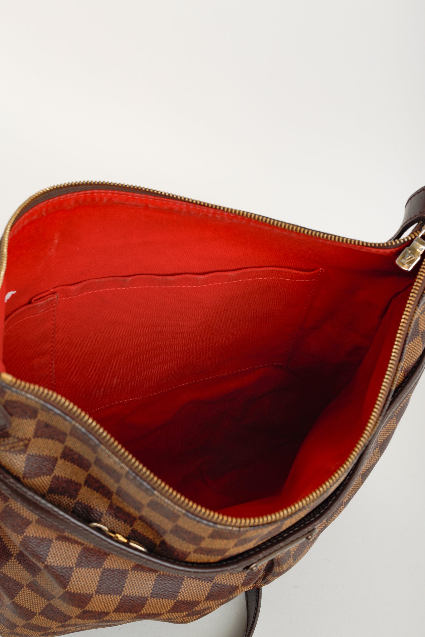 Louis Vuitton Bloomsbury GM Damier Ebene Canvas Shoulder Bag