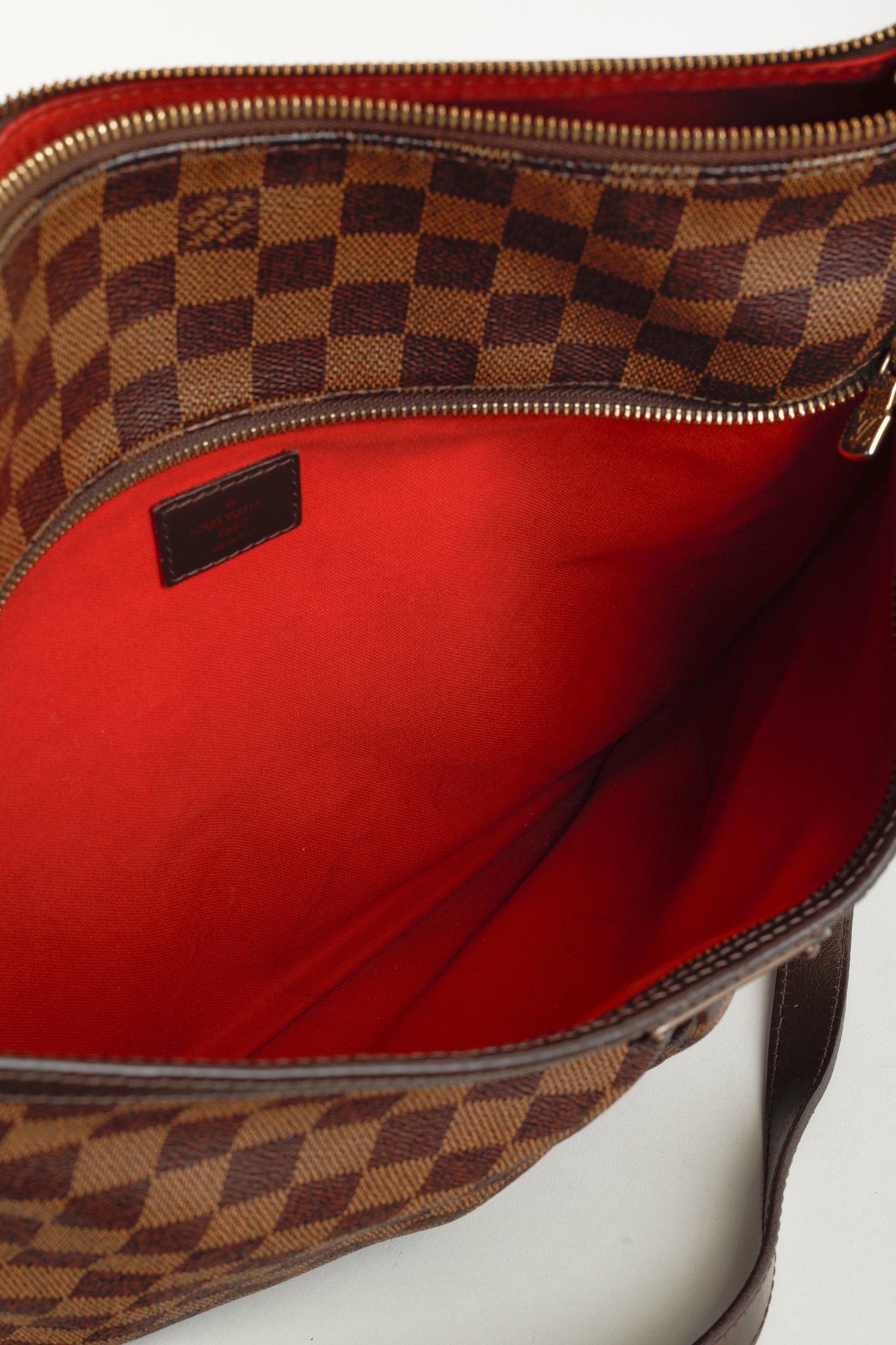 Louis Vuitton Bloomsbury GM Damier Ebene Canvas Shoulder Bag