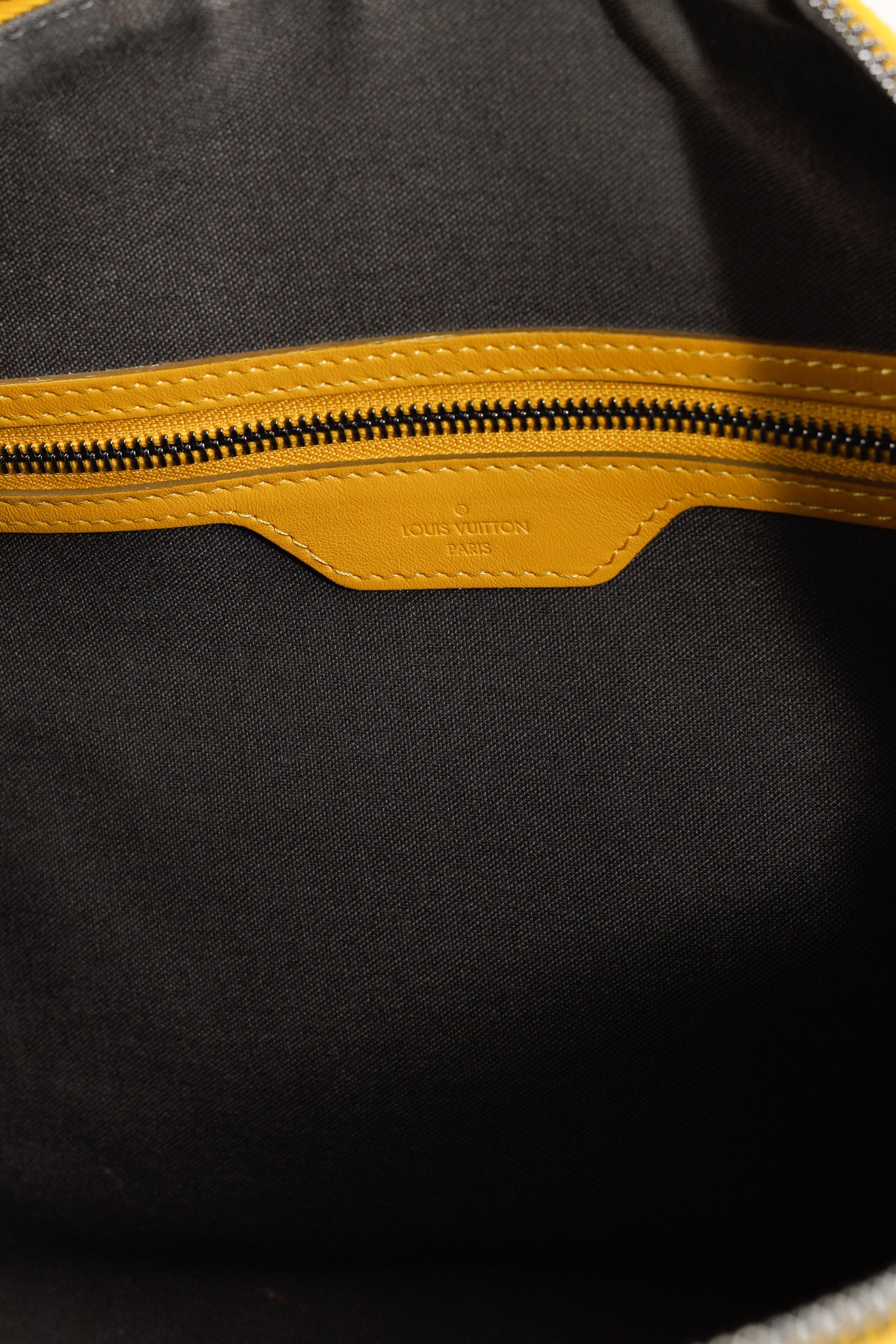 Louis Vuitton Keepall Bandouliere 45 in Damier Infiniti Safran Yellow Leather