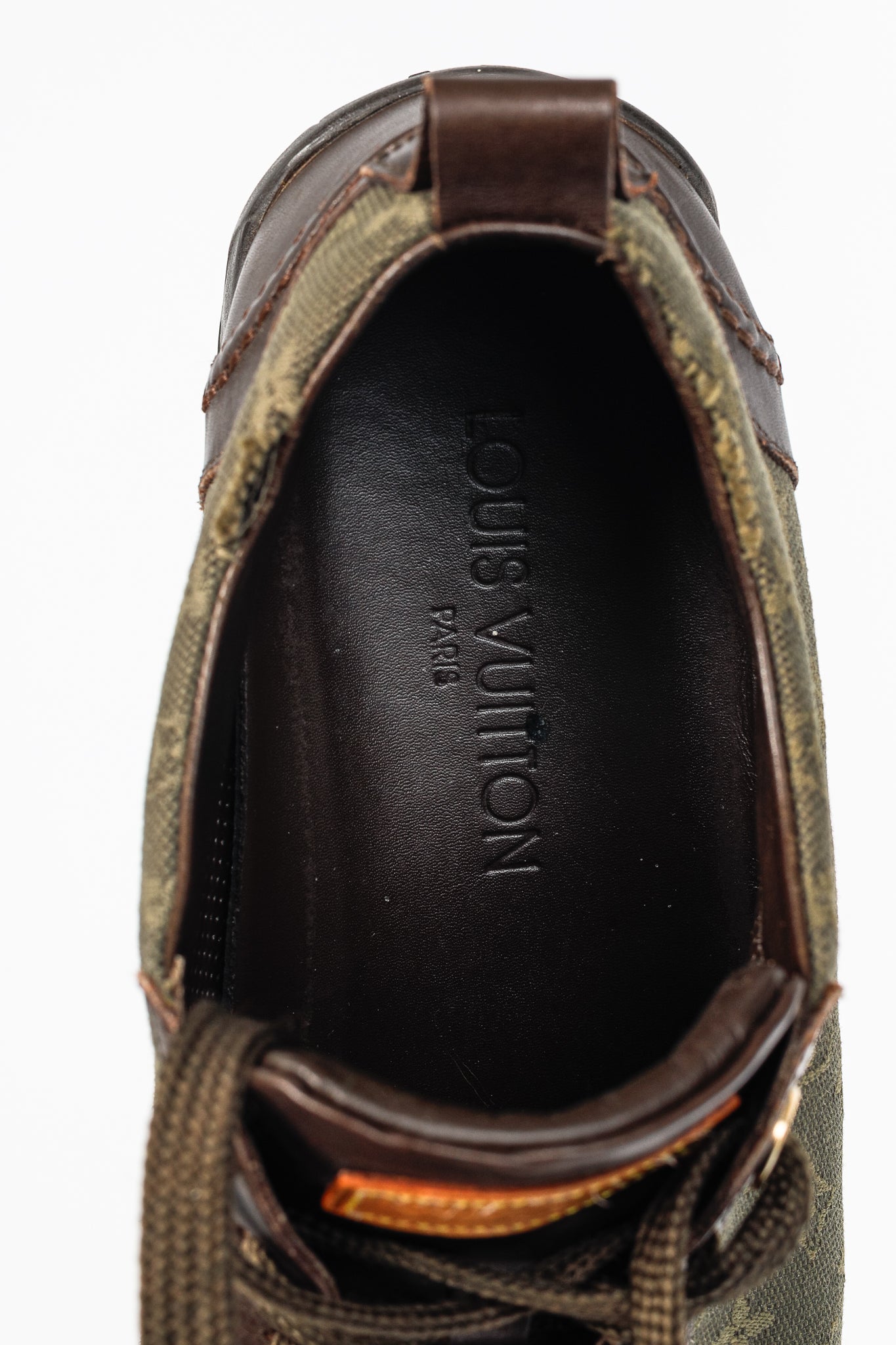 Louis Vuitton Khaki Mini Lin Monogram Canvas Sneakers