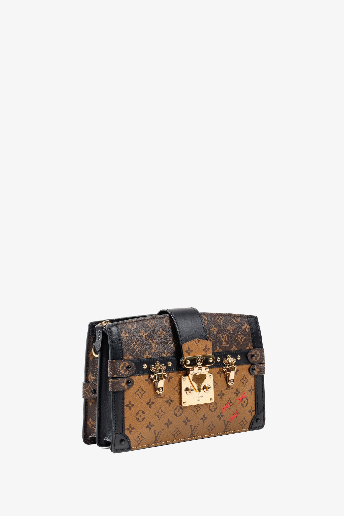 Louis Vuitton Reverse Monogram Canvas Trunk Clutch Bag