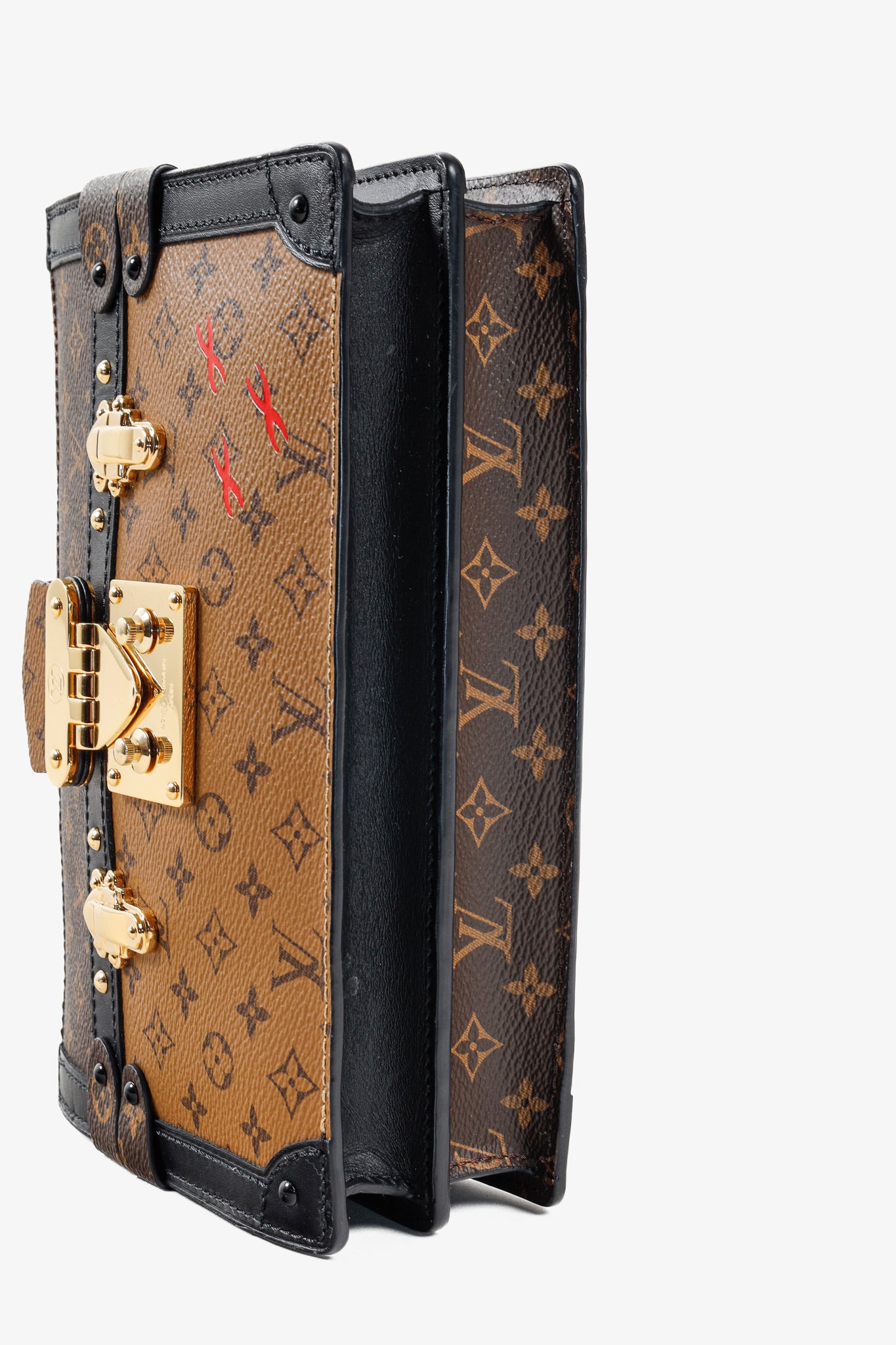 Louis Vuitton Reverse Monogram Canvas Trunk Clutch Bag