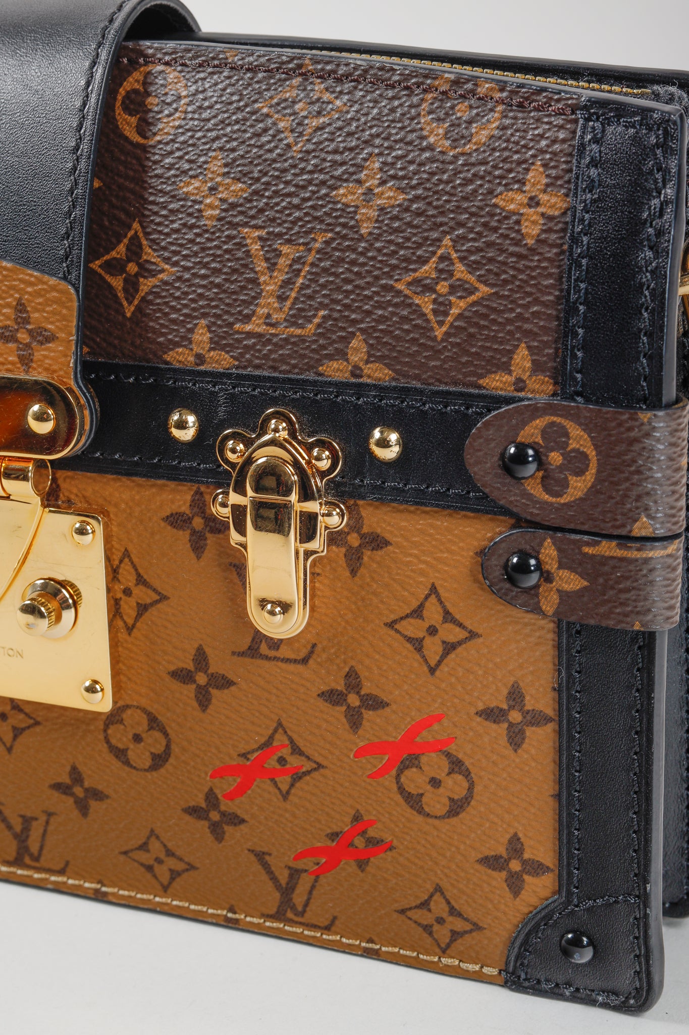 Louis Vuitton Reverse Monogram Canvas Trunk Clutch Bag