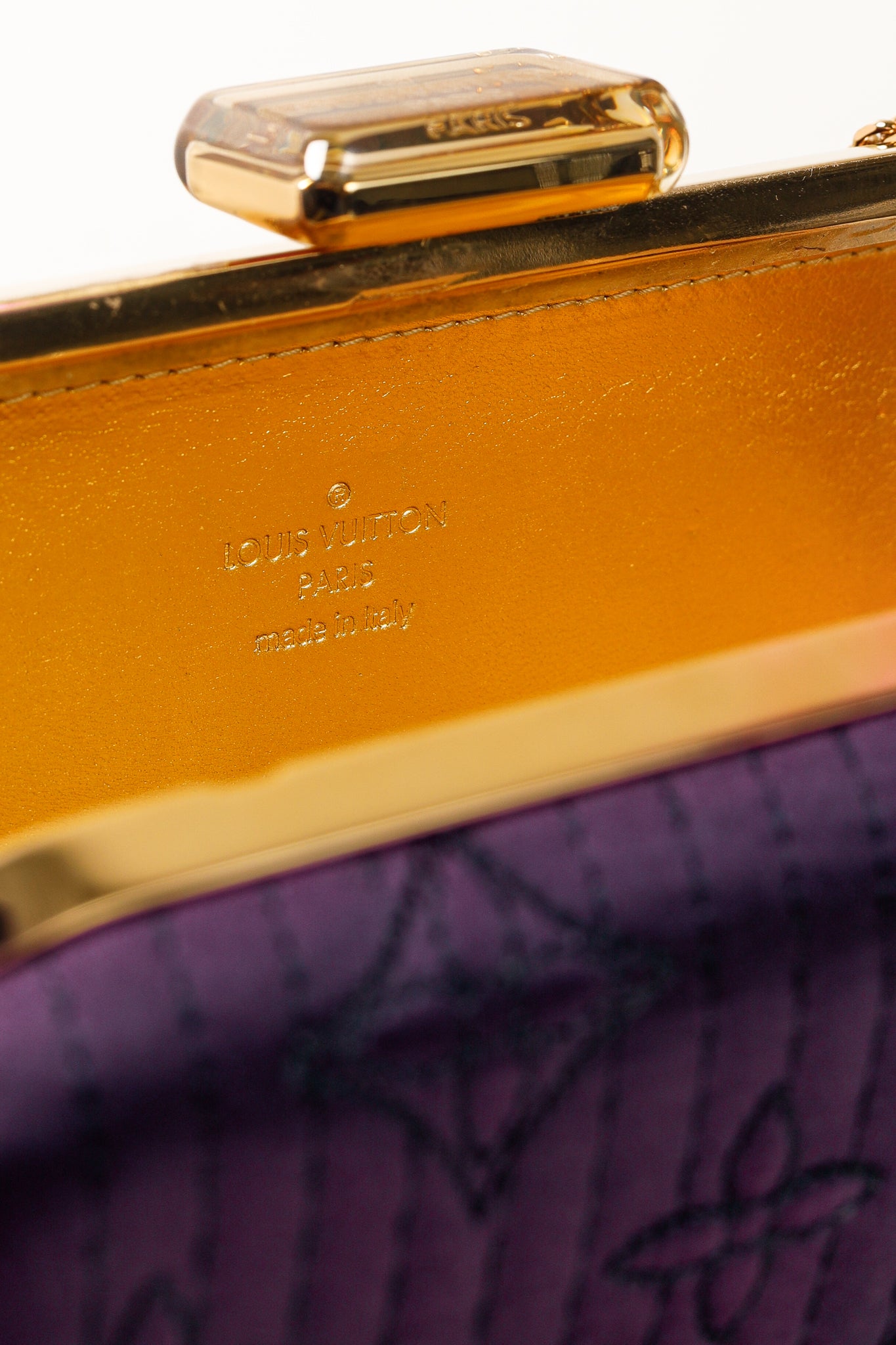 Louis Vuitton Minaudière Plum Monogram Motard Clutch