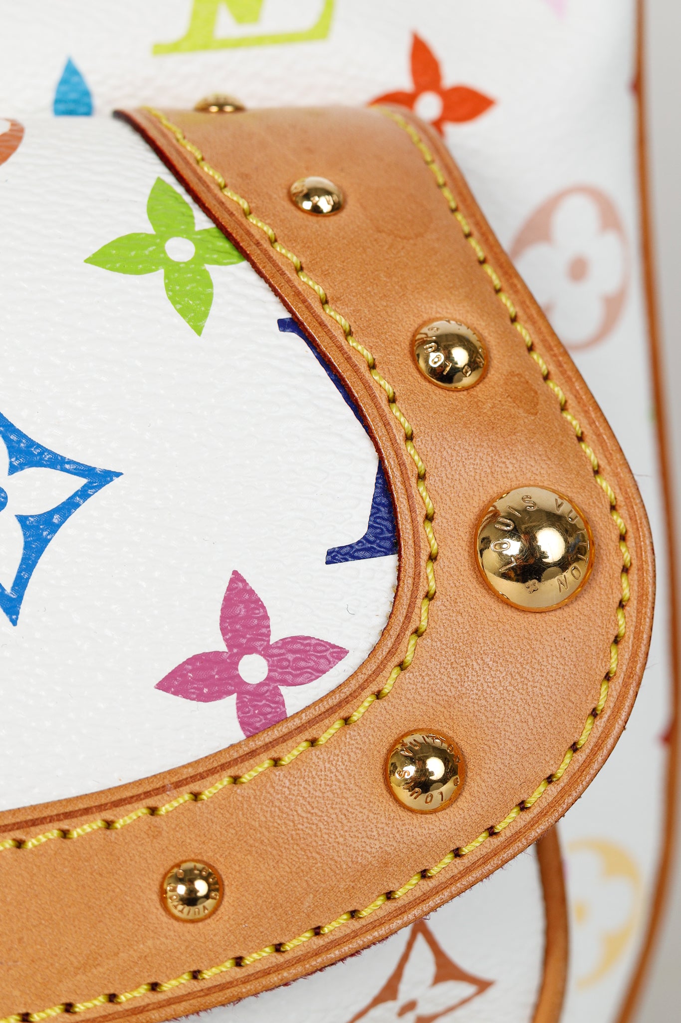Louis Vuitton x Takashi Murakami Rita White Multicolore Monogram Shoulder Bag