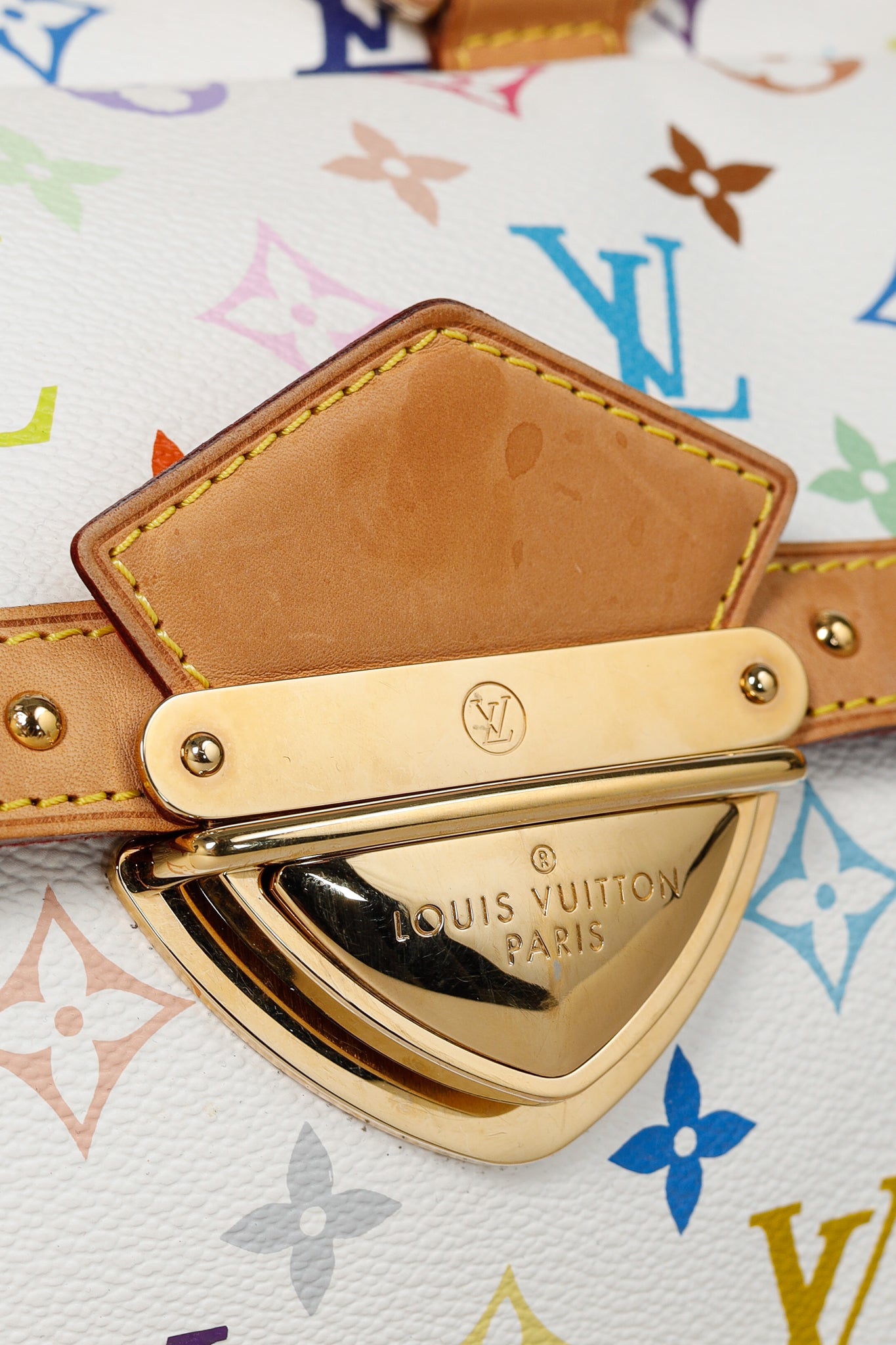 Louis Vuitton x Takashi Murakami Rita White Multicolore Monogram Shoulder Bag