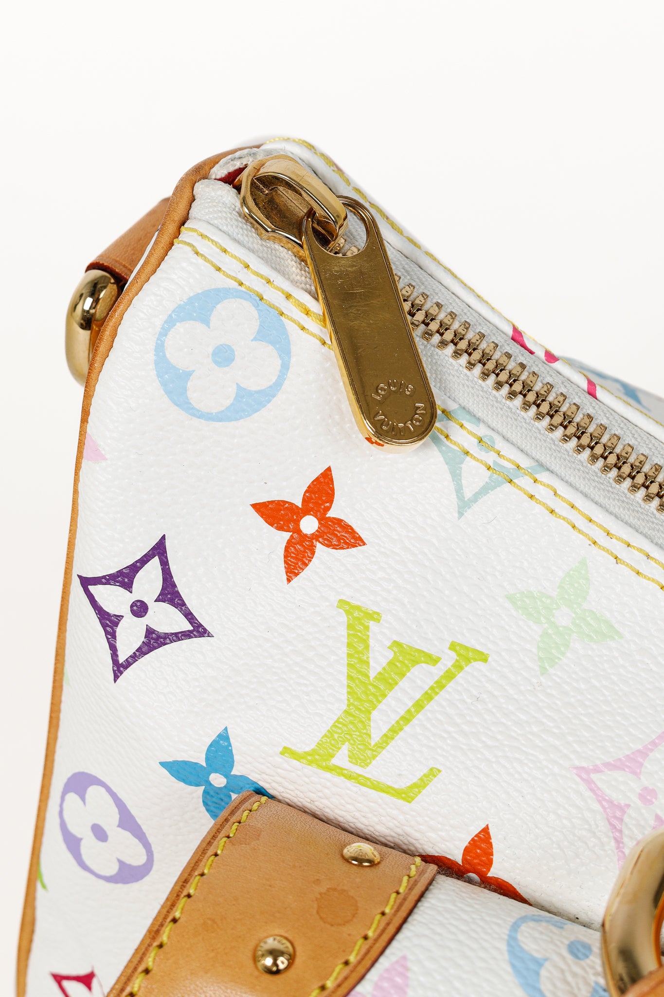 Louis Vuitton x Takashi Murakami Rita White Multicolore Monogram Shoulder Bag