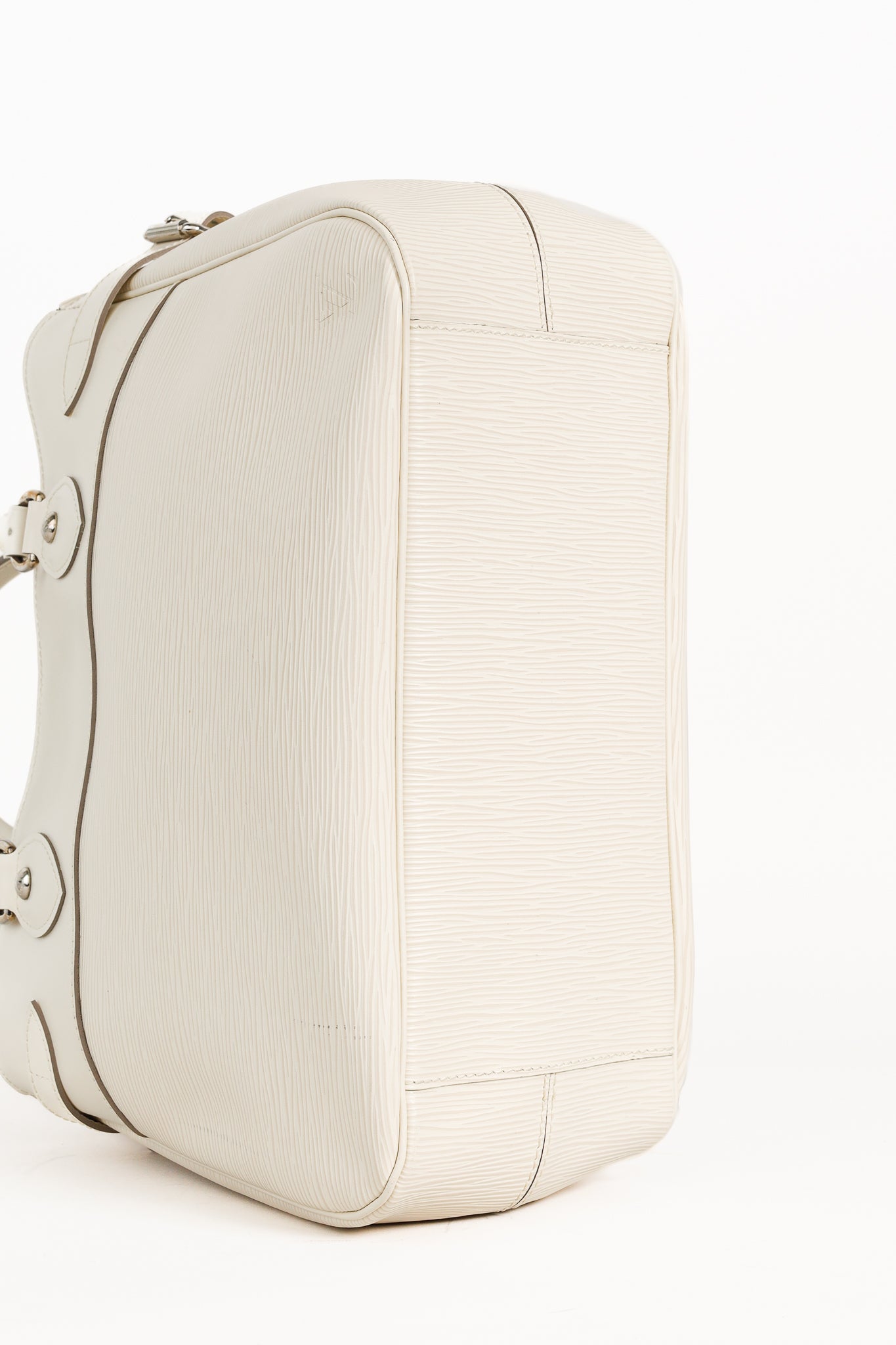 Louis Vuitton Passy PM White Epi Leather Tote Bag