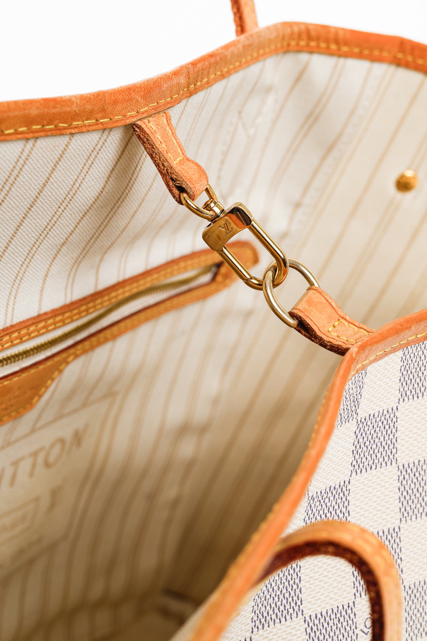 Louis Vuitton Neverfull MM Damier Azur Canvas Tote