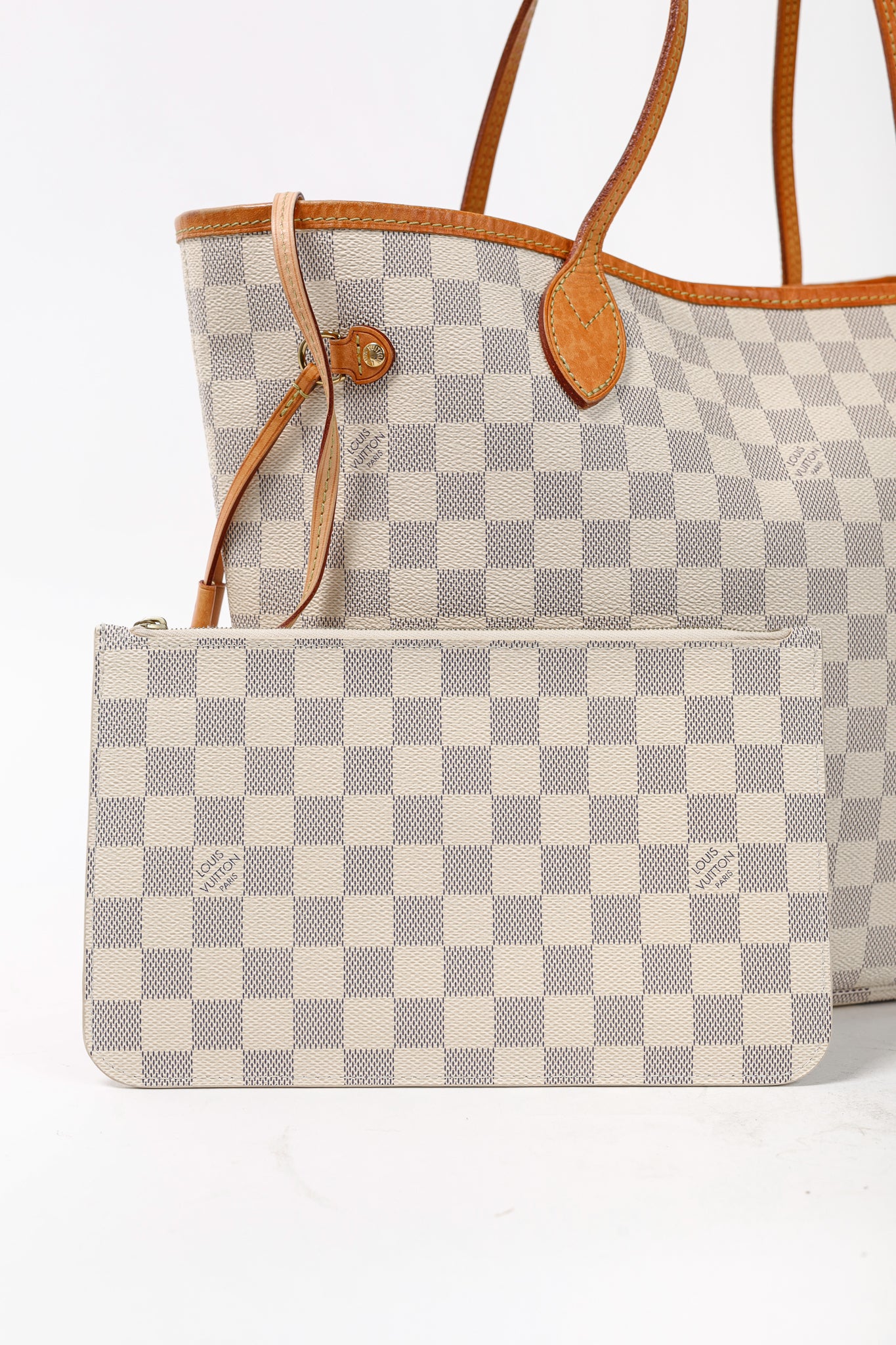 Louis Vuitton Neverfull MM Damier Azur Canvas Tote