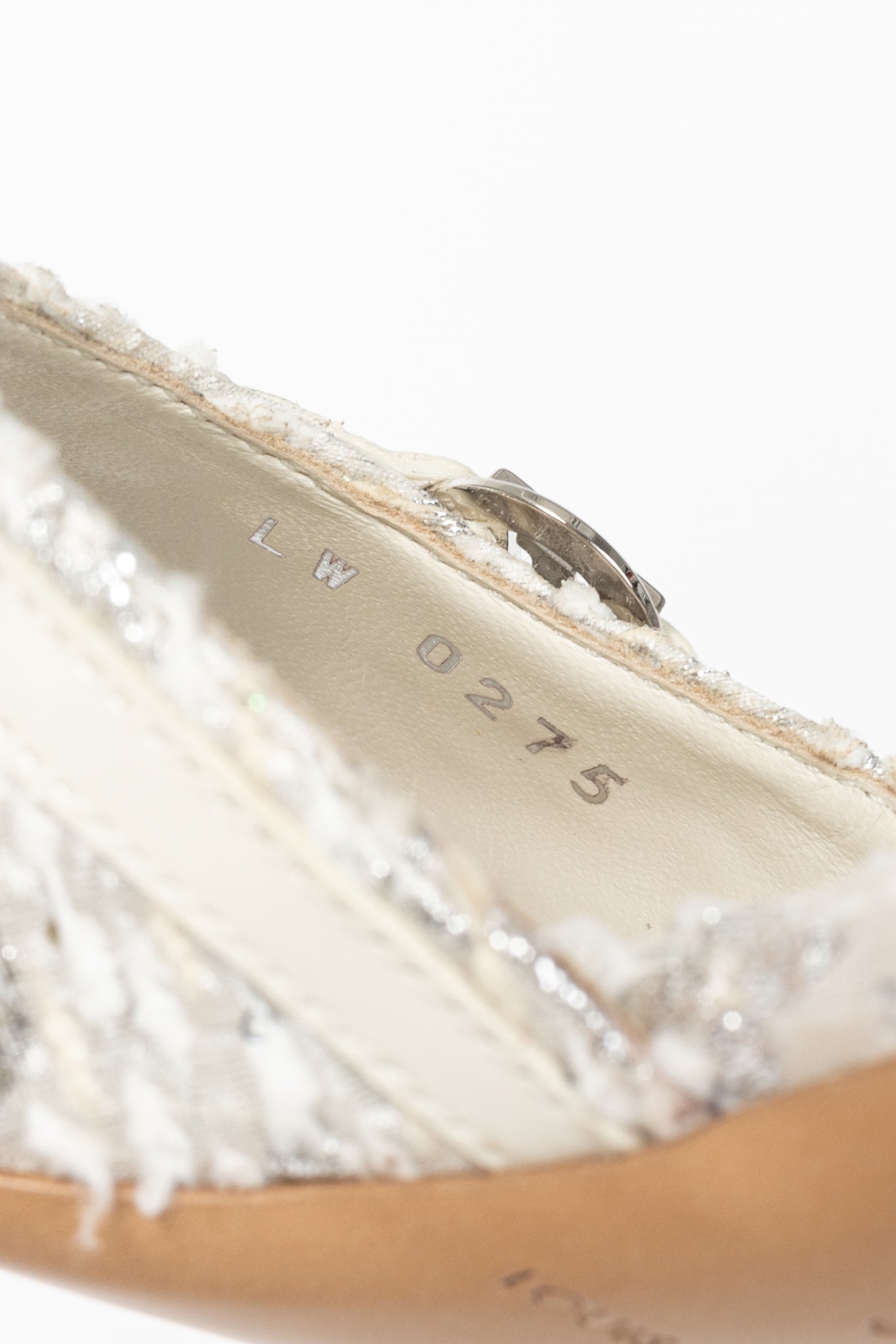 Louis Vuitton 6AM Blanc Monogram Tweed Mule Sandals