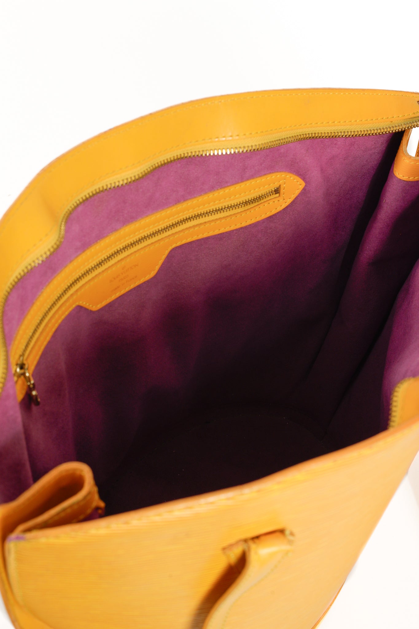 Louis Vuitton Vintage Epi Leather Saint Jacques GM in Marigold Yellow