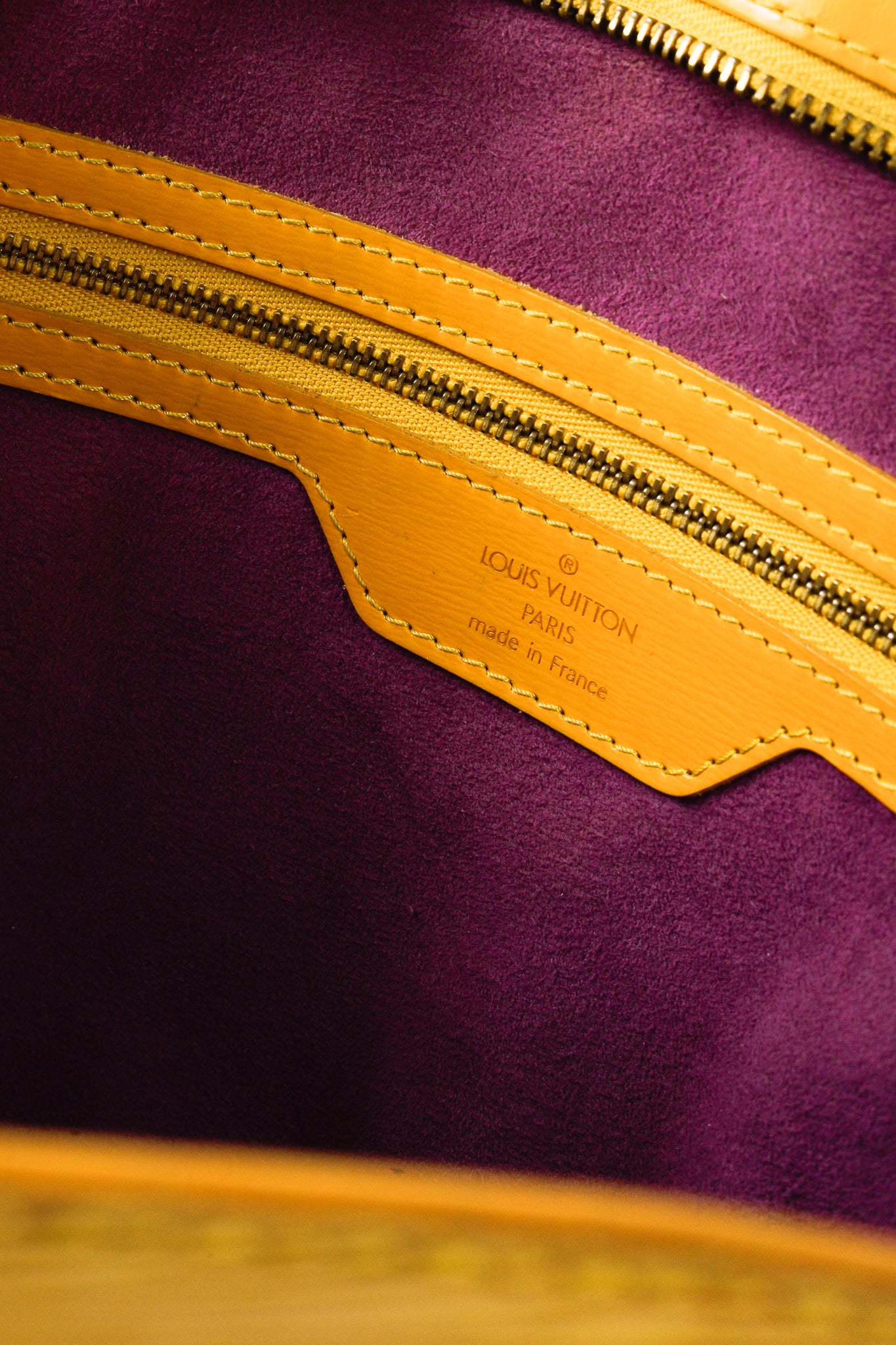 Louis Vuitton Vintage Epi Leather Saint Jacques GM in Marigold Yellow