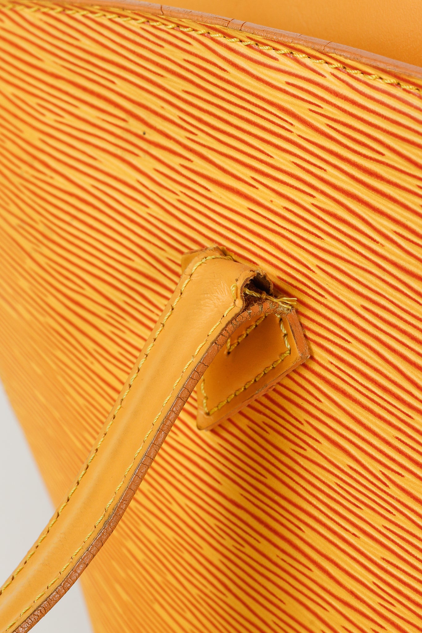 Louis Vuitton Vintage Epi Leather Saint Jacques GM in Marigold Yellow