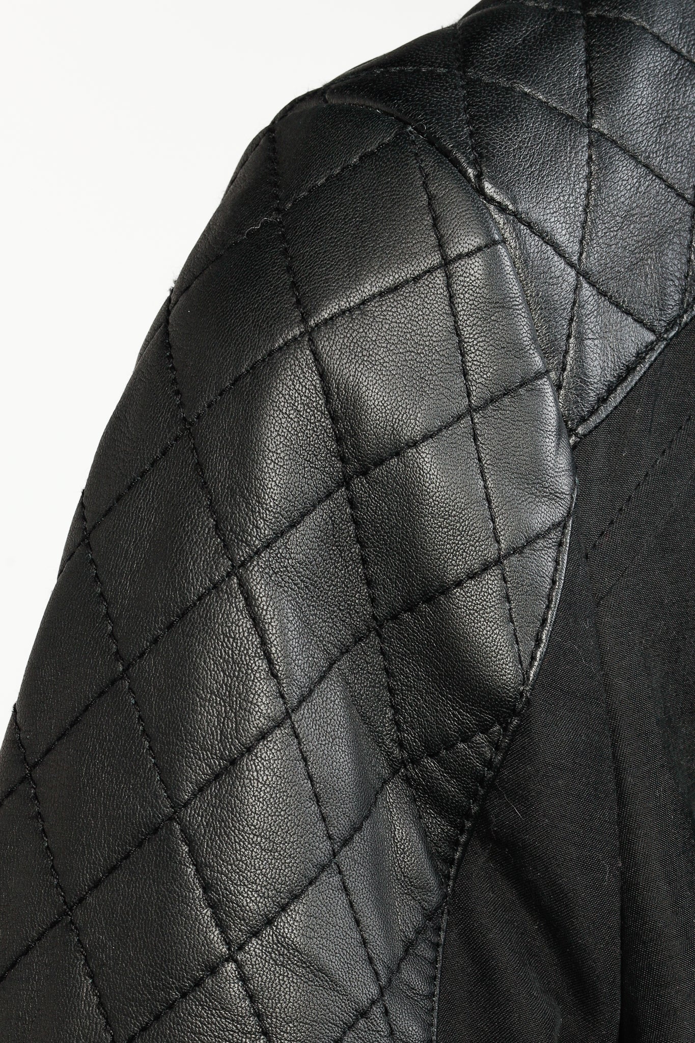 Mackage Lilith Black Cotton Quilted-Leather-Trim Belted Trench Coat