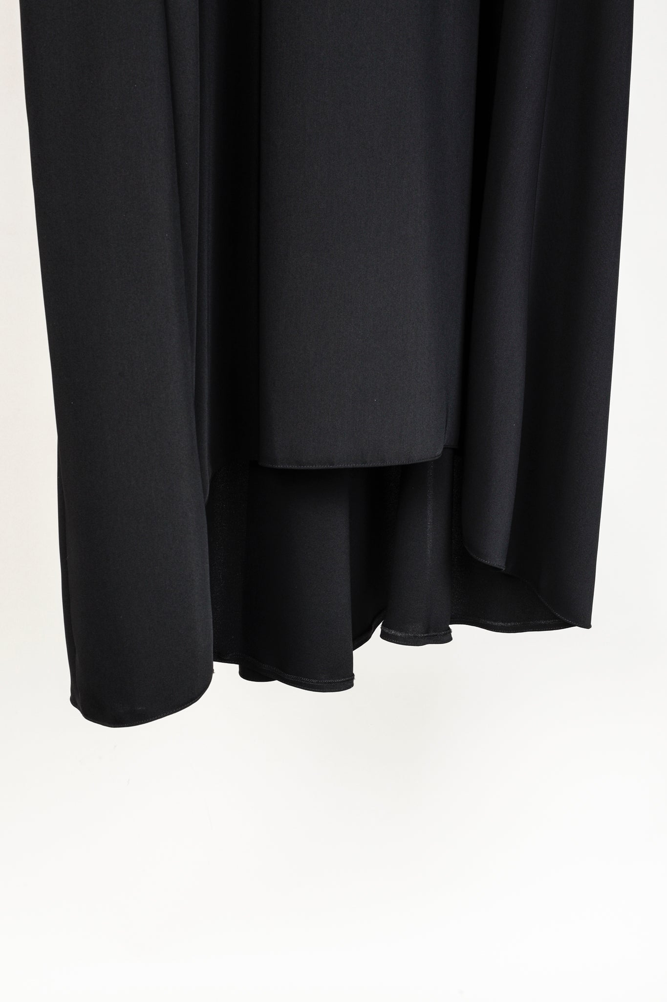 MM6 Margiela Black Structure Neck Flowy Tunic