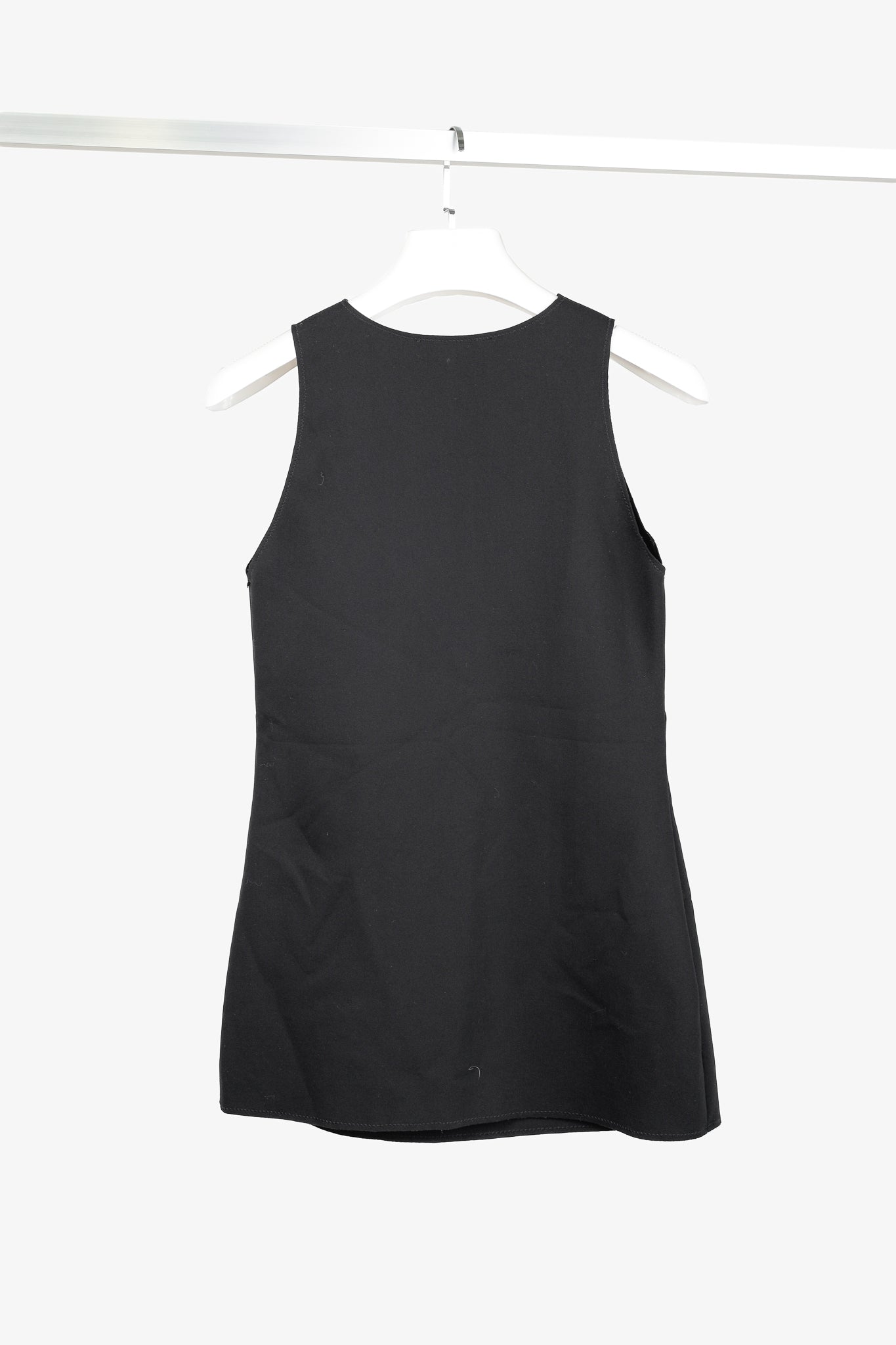 Marie Saint Pierre Lares Black Neoprene Zip Tank