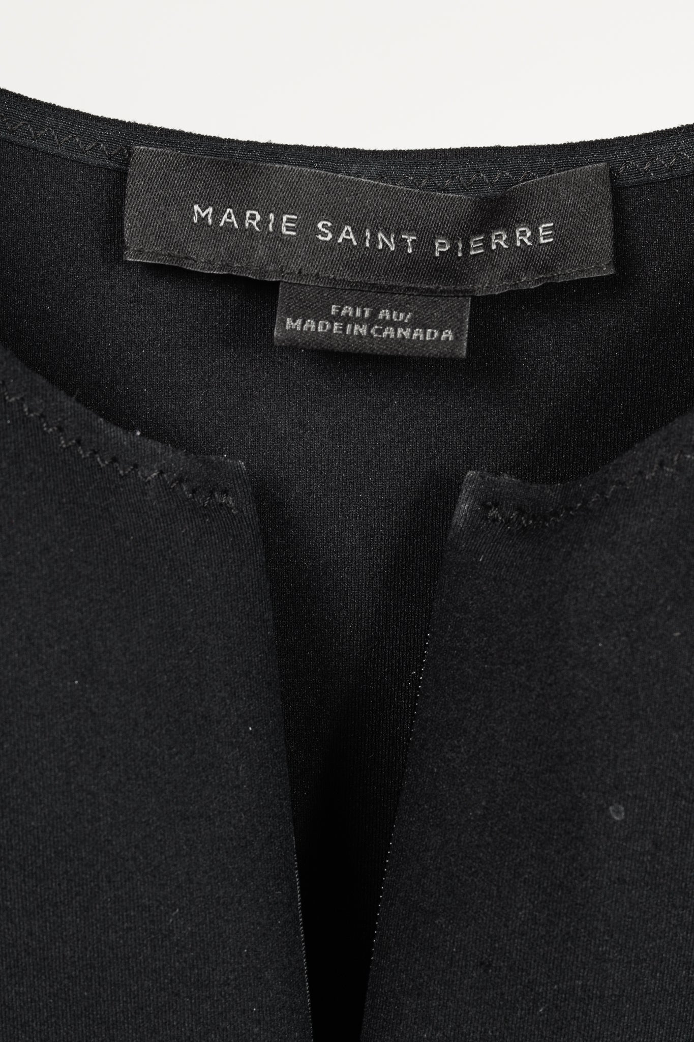 Marie Saint Pierre Lares Black Neoprene Zip Tank