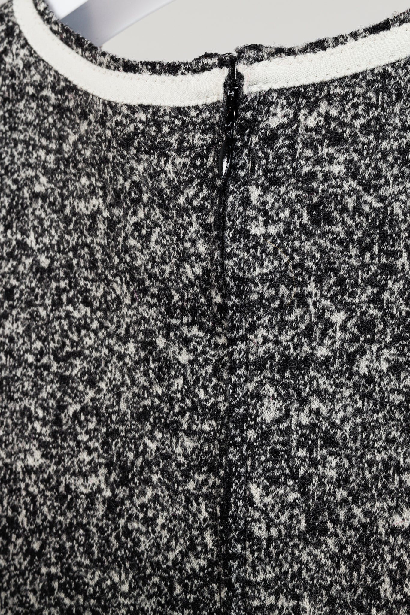 Marie Saint Pierre Grey Tweed Trapeze Style Dress