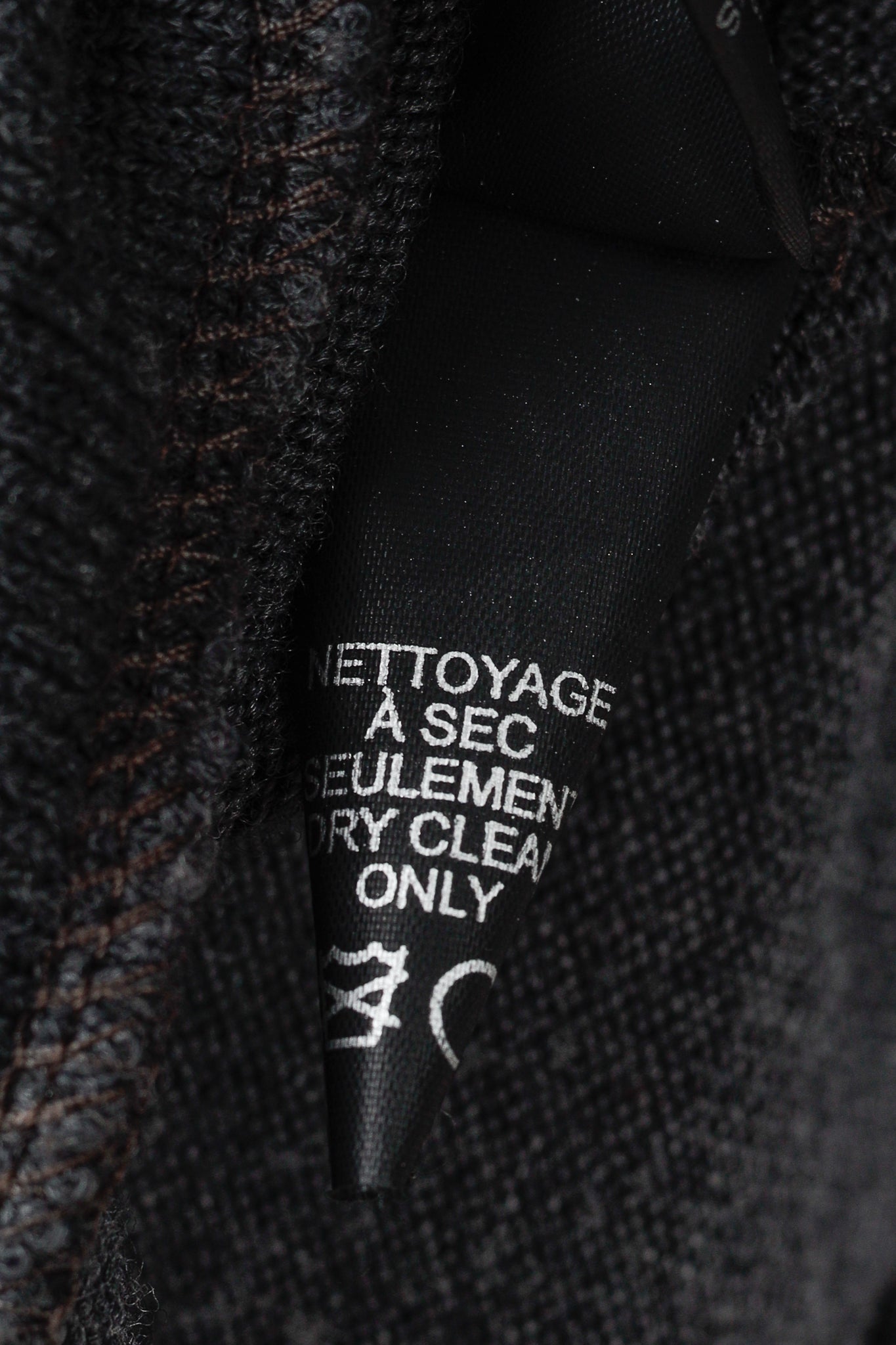 Marie Saint Pierre Grey Wool Bubble Hem Dress