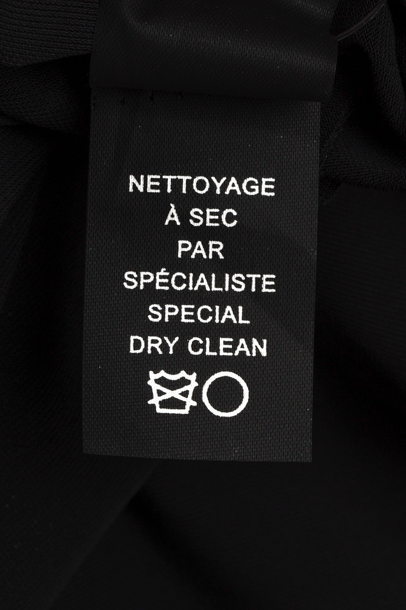 Marie Saint Pierre Black Crepe Leather-Bow Long-Sleeve Dress