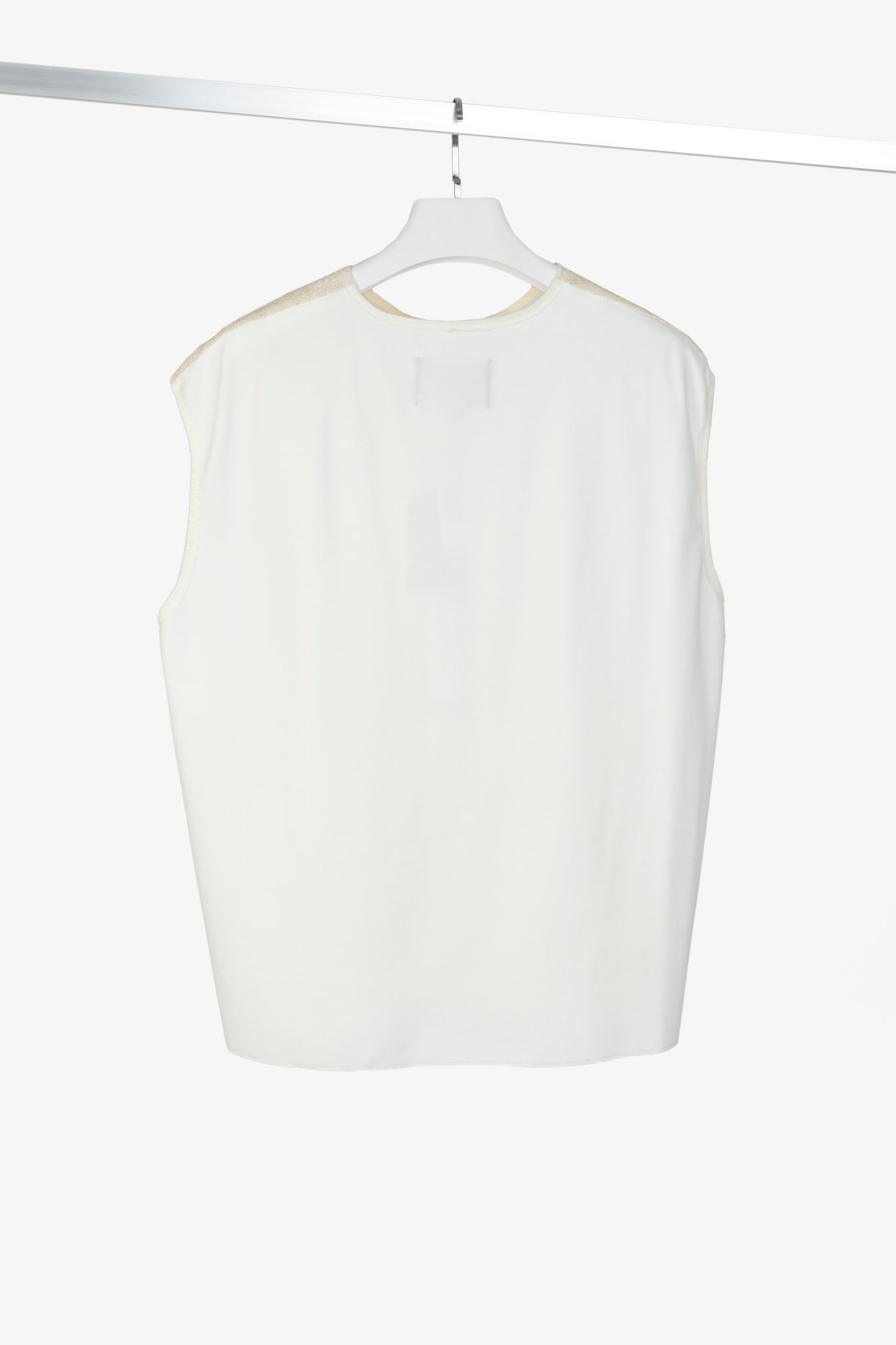 Marie Saint Pierre Gold Mesh Sequin Tank