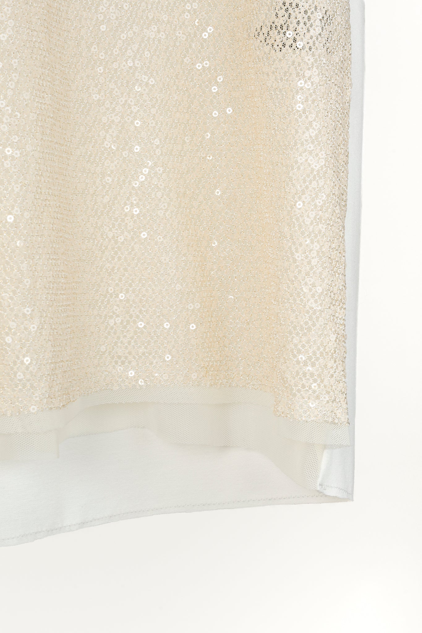 Marie Saint Pierre Gold Mesh Sequin Tank