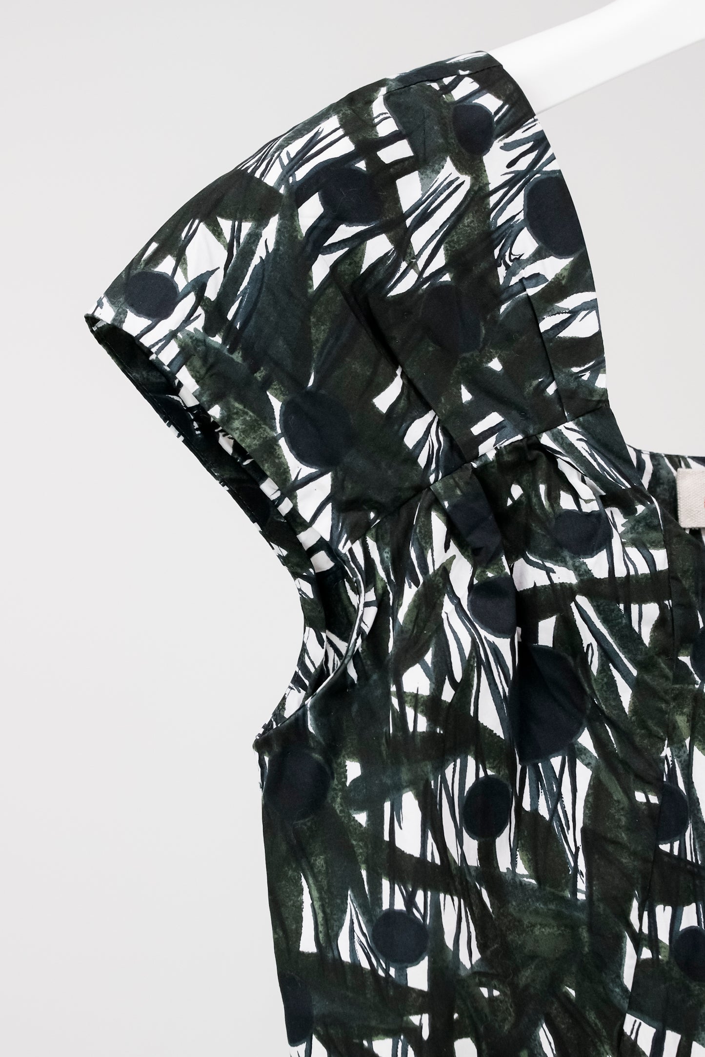 Marni Dark Green Top Painted Leaves