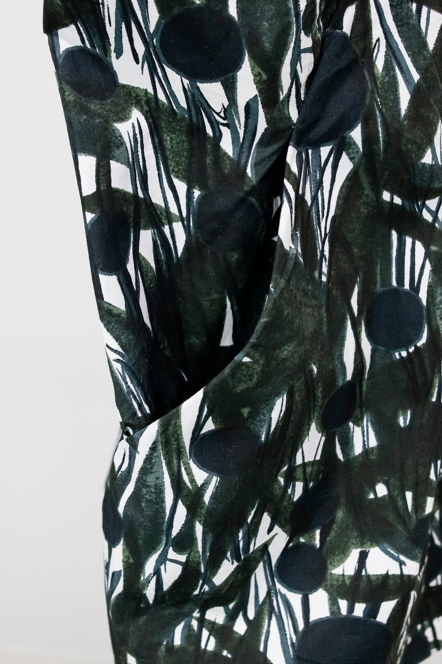 Marni Dark Green Top Painted Leaves