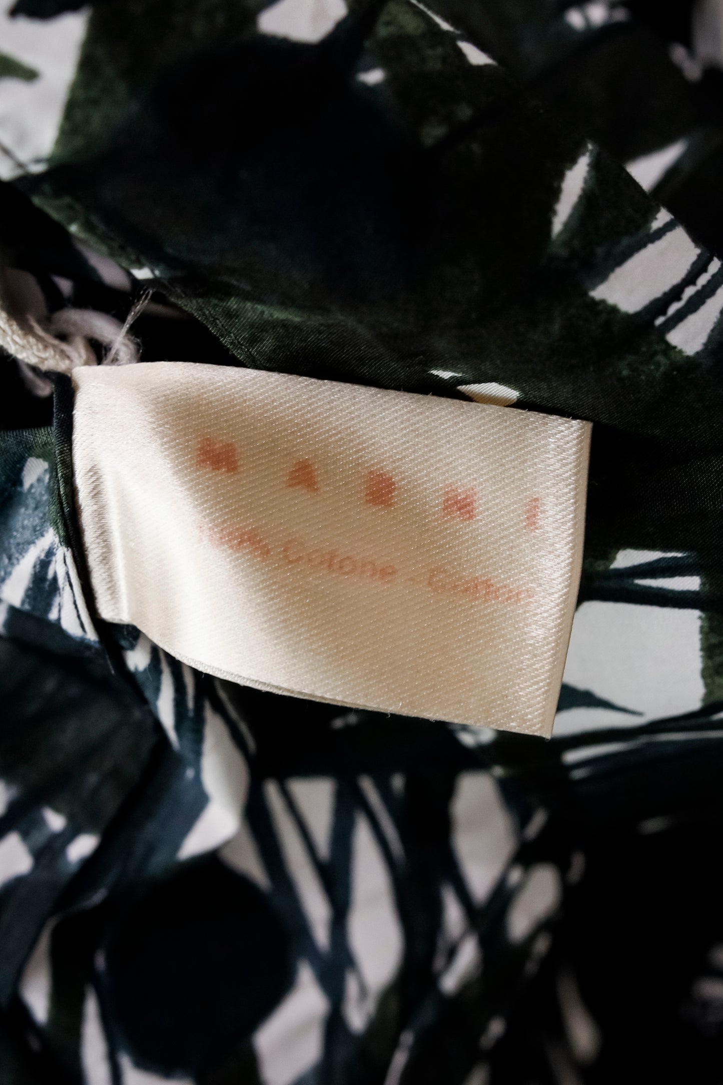 Marni Dark Green Top Painted Leaves