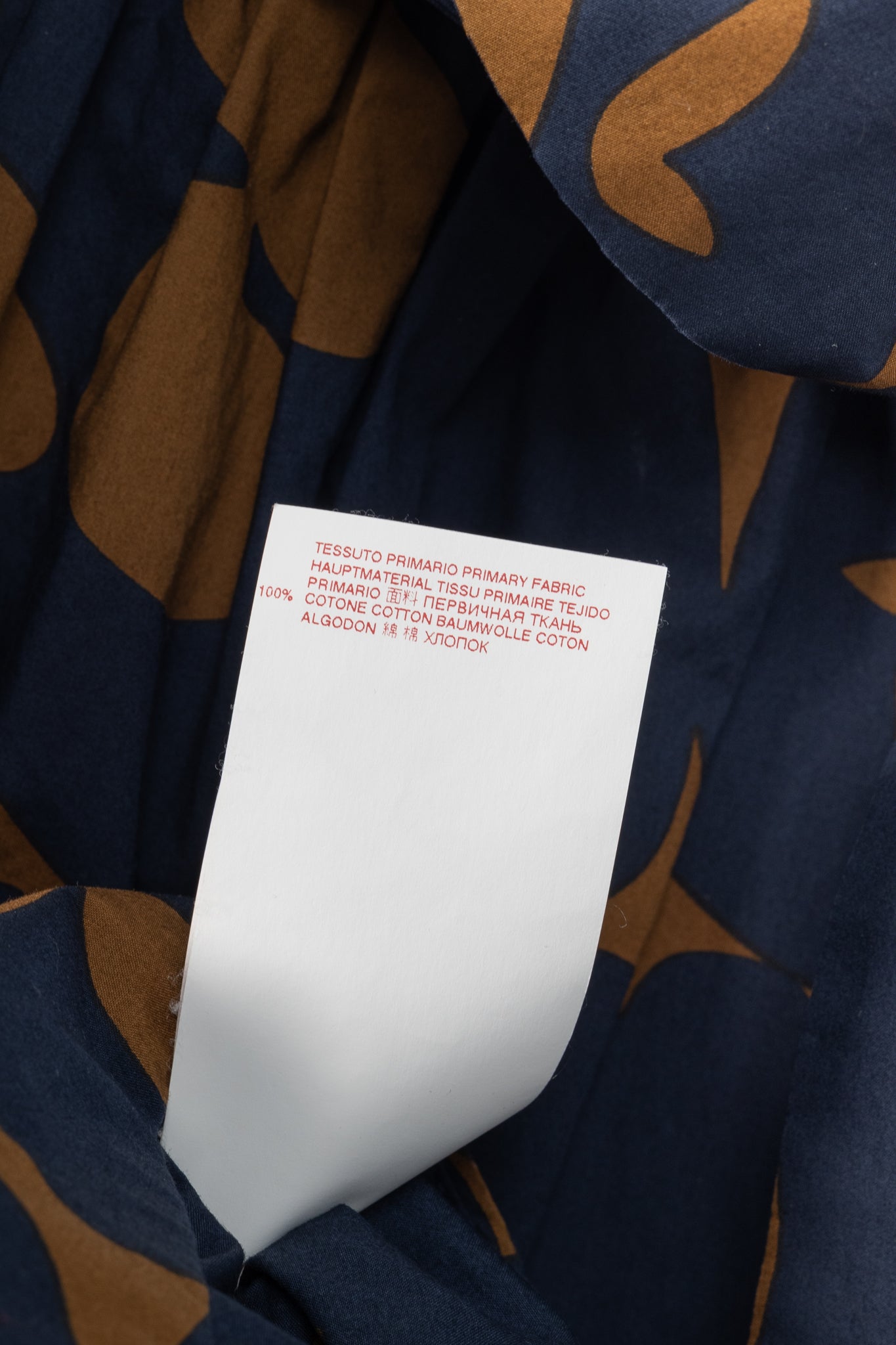 Marni Resort 2019 Navy Belou-Print Cotton Poplin Gathered Midi Skirt