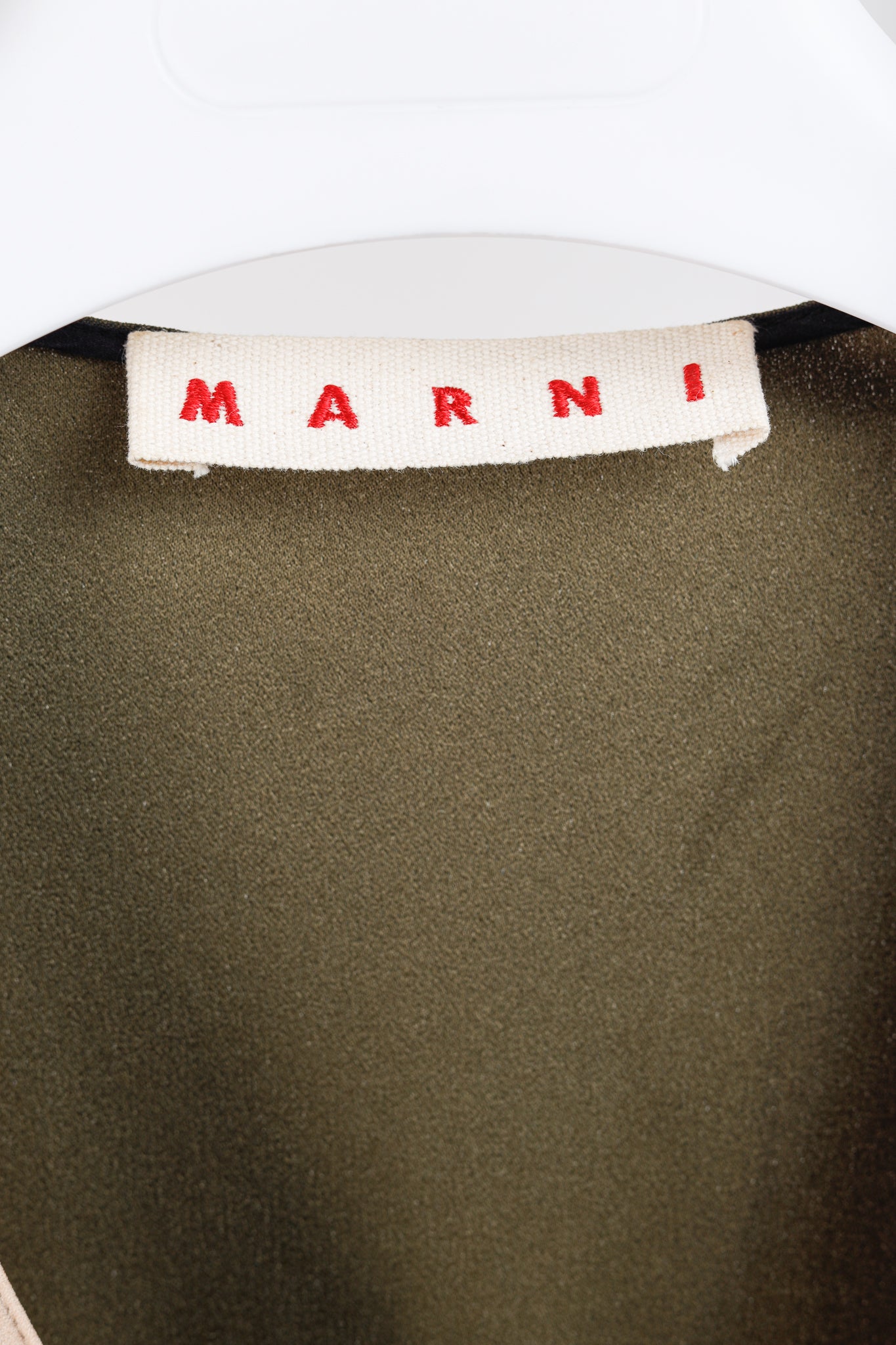 Marni Nude, Black & Green Colourblock Sleeveless Dress
