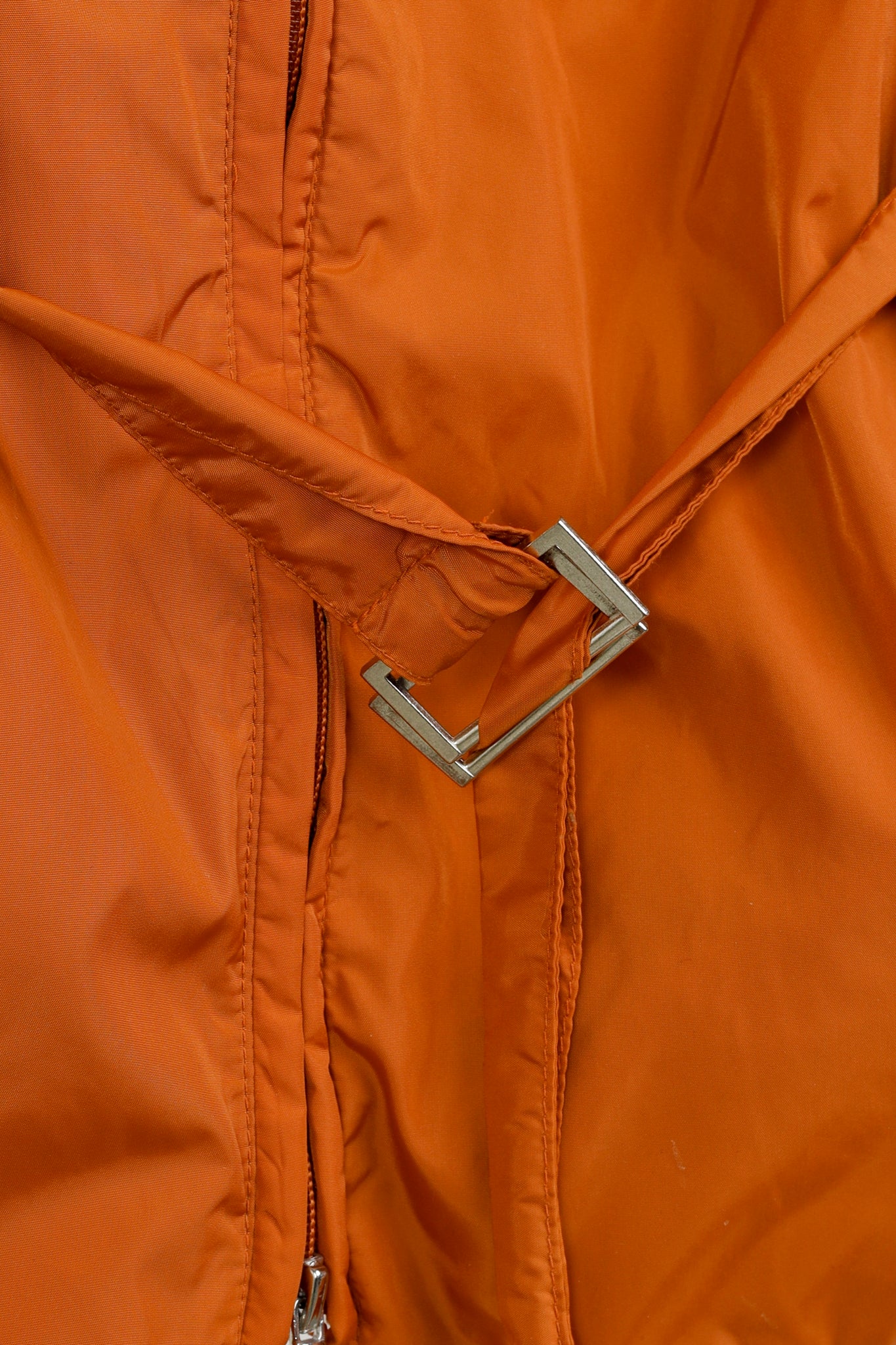 'S Max Mara Hooded Orange Nylon Jacket