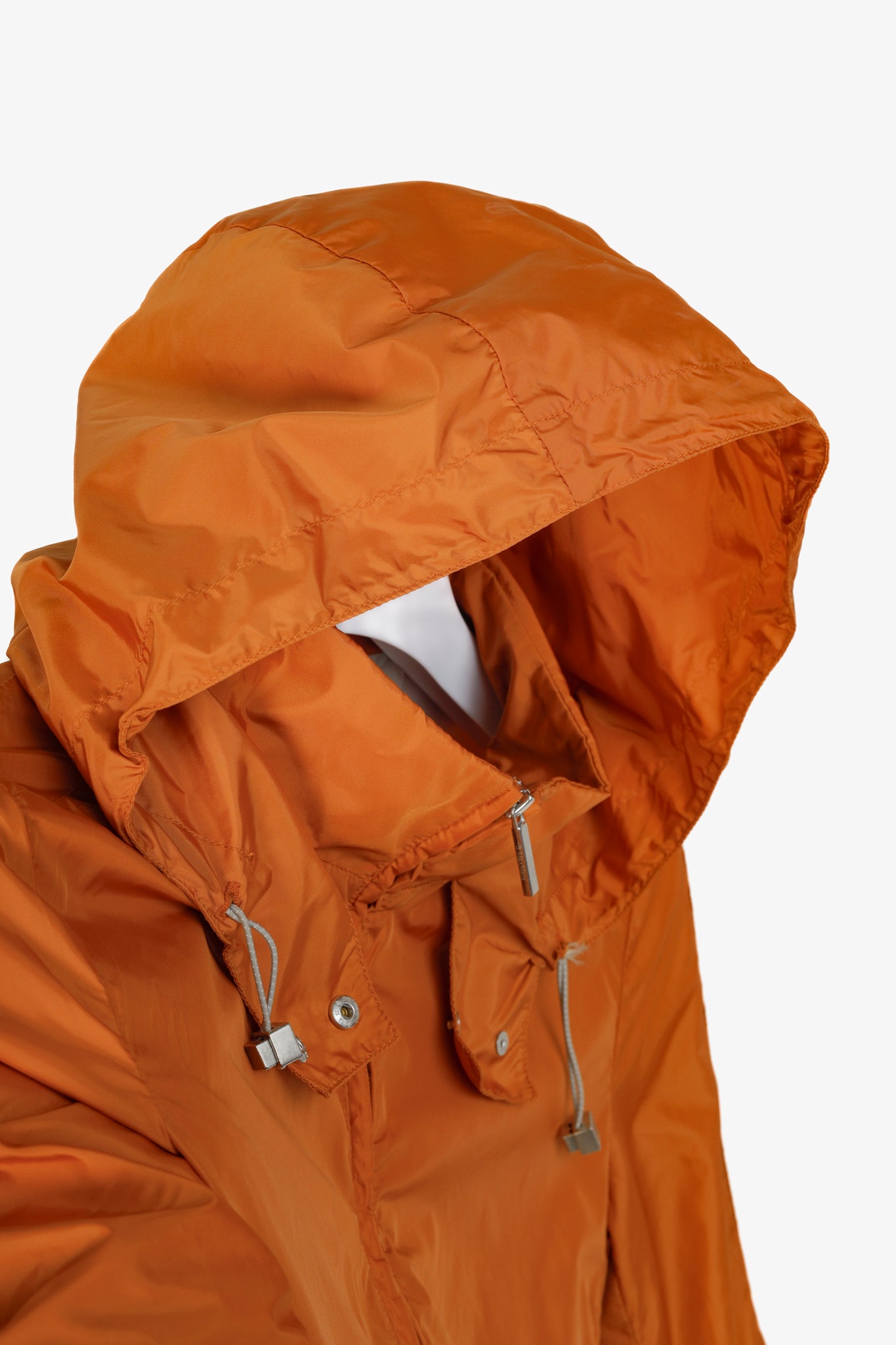 'S Max Mara Hooded Orange Nylon Jacket