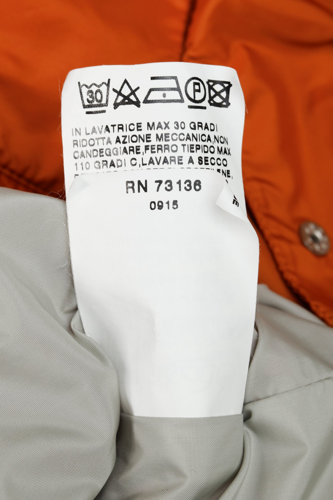 'S Max Mara Hooded Orange Nylon Jacket