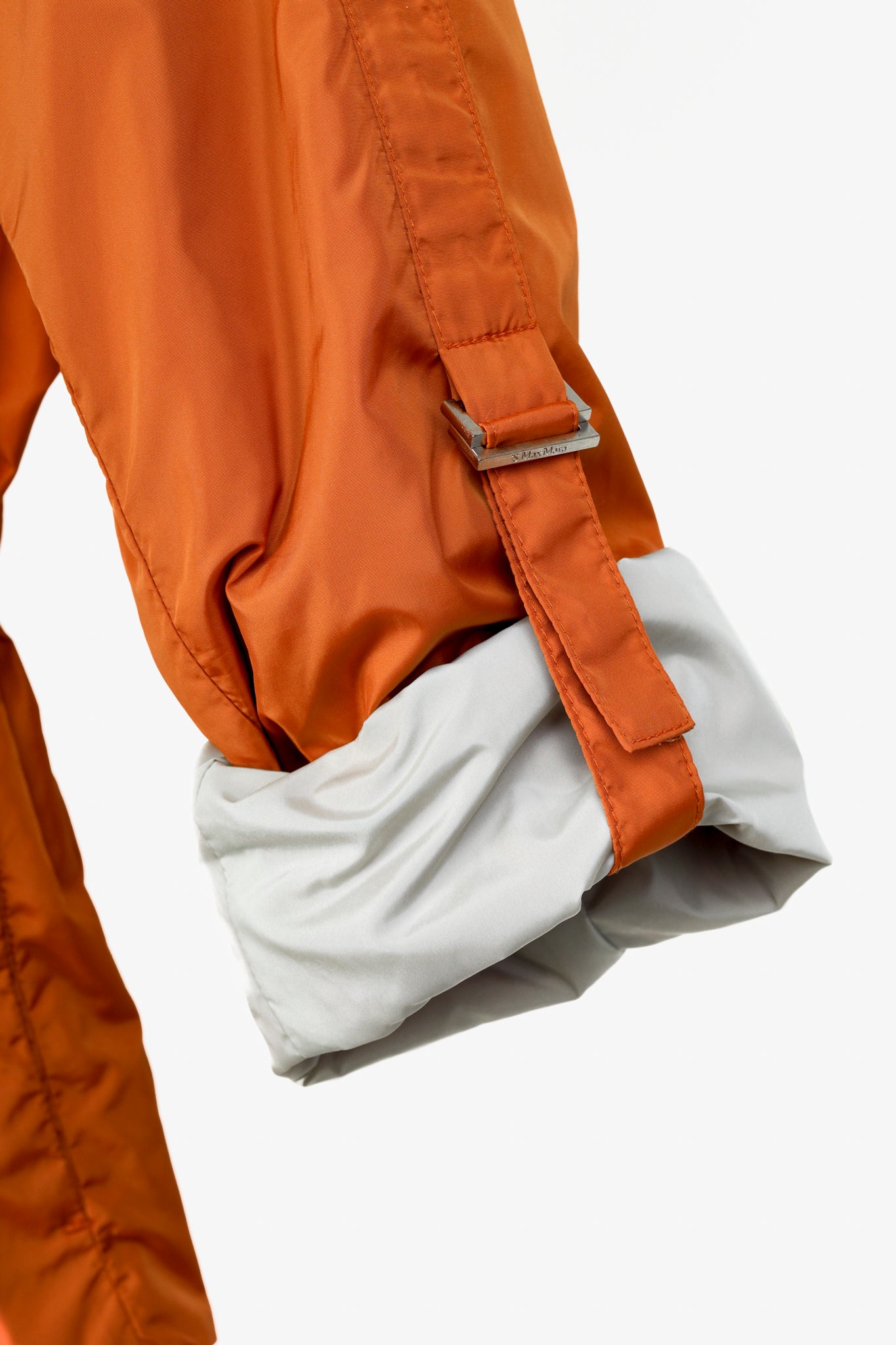 'S Max Mara Hooded Orange Nylon Jacket
