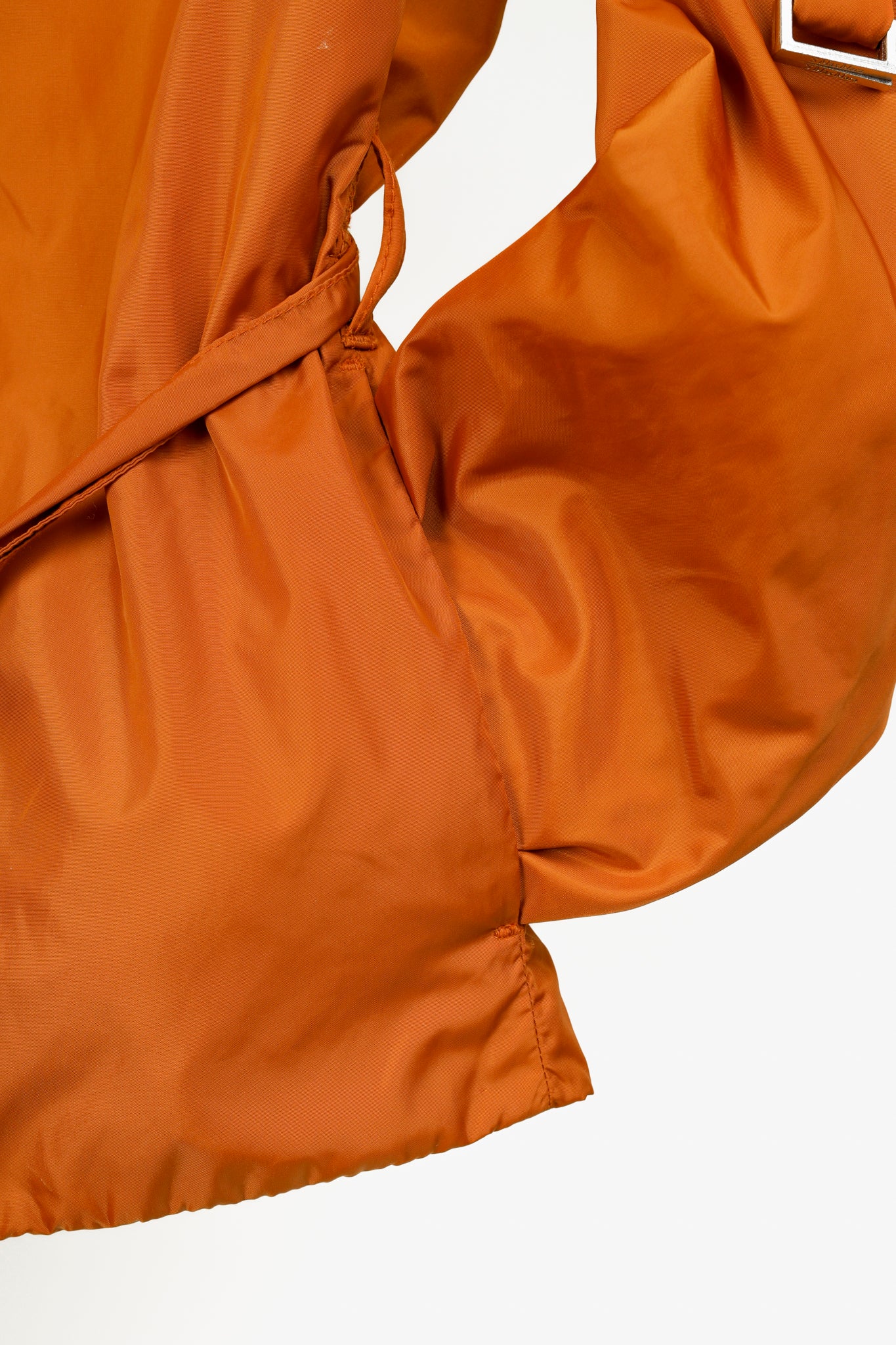 'S Max Mara Hooded Orange Nylon Jacket