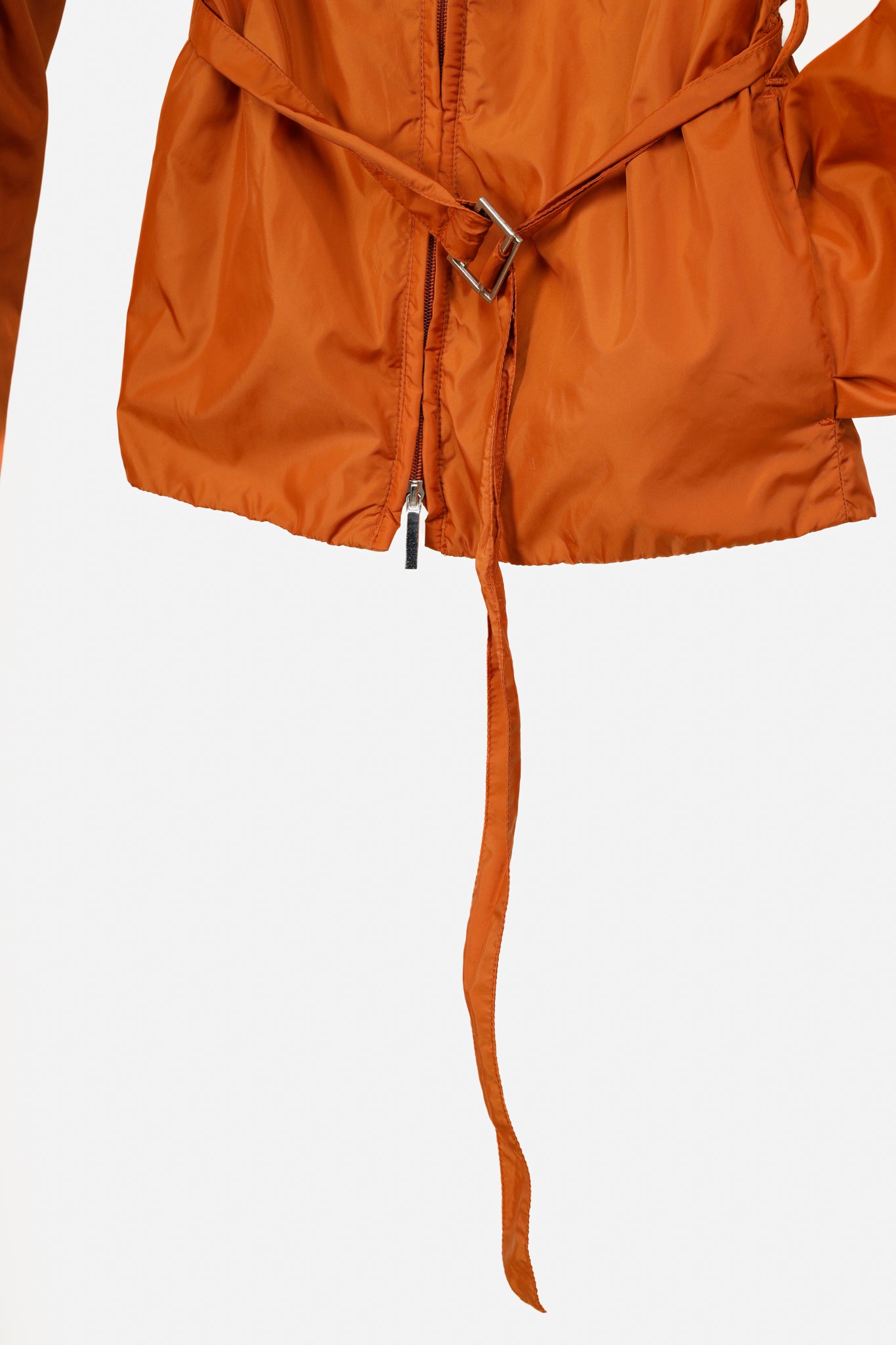 'S Max Mara Hooded Orange Nylon Jacket