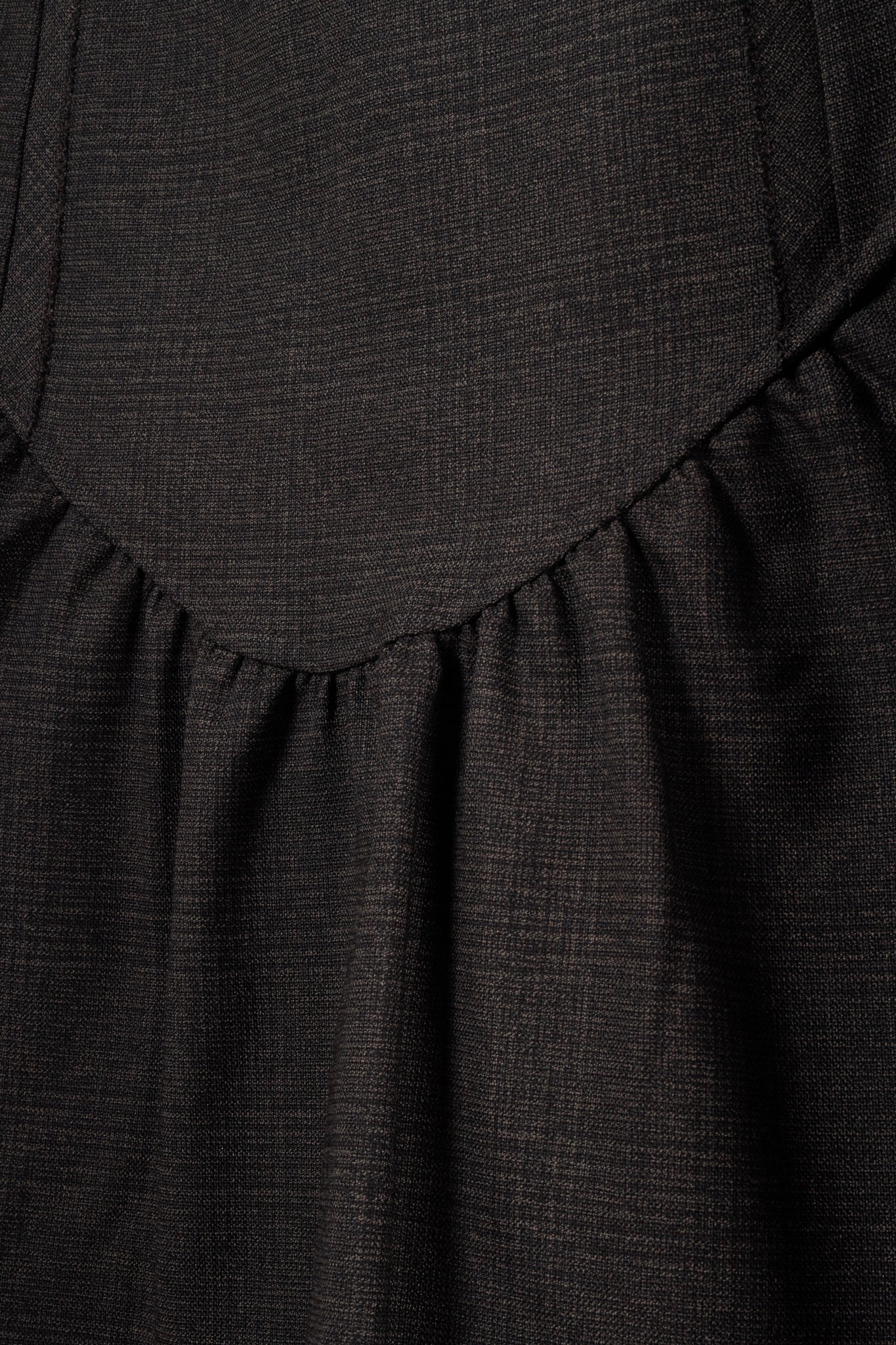 Miu Miu Brown Wool Drop Waist Skirt