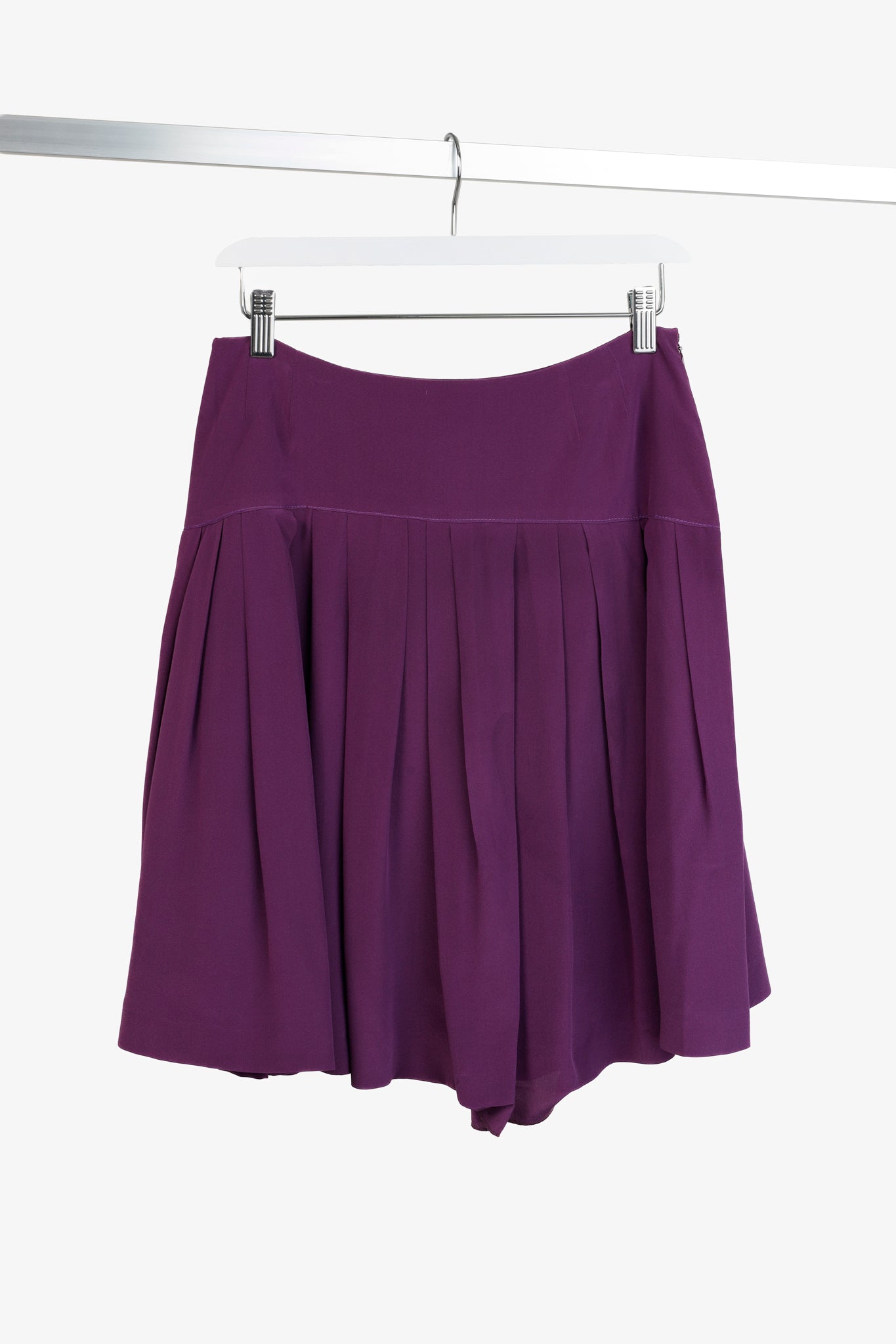 Miu Miu 2012 Purple Drop Waist Skirt