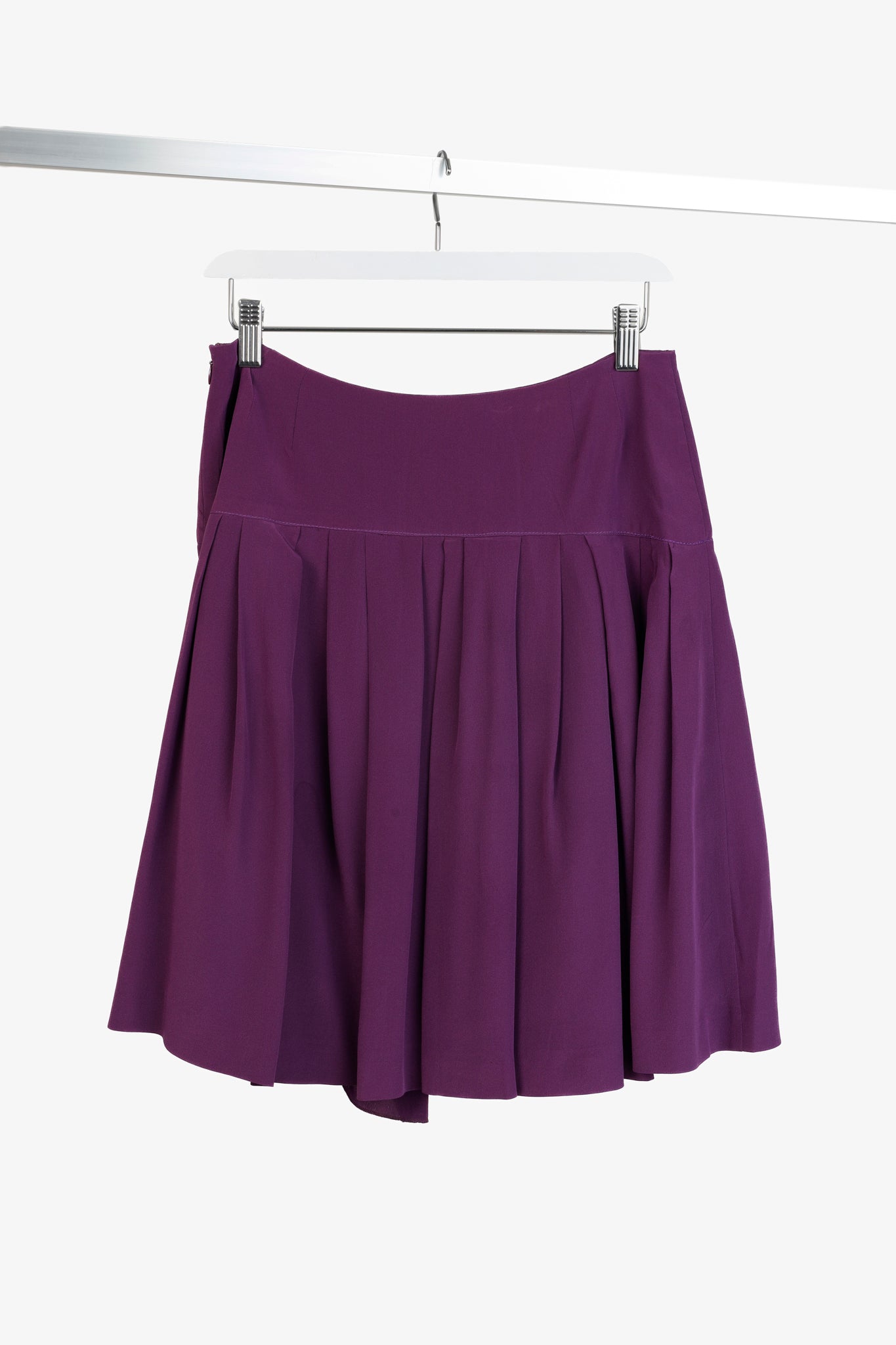 Miu Miu 2012 Purple Drop Waist Skirt