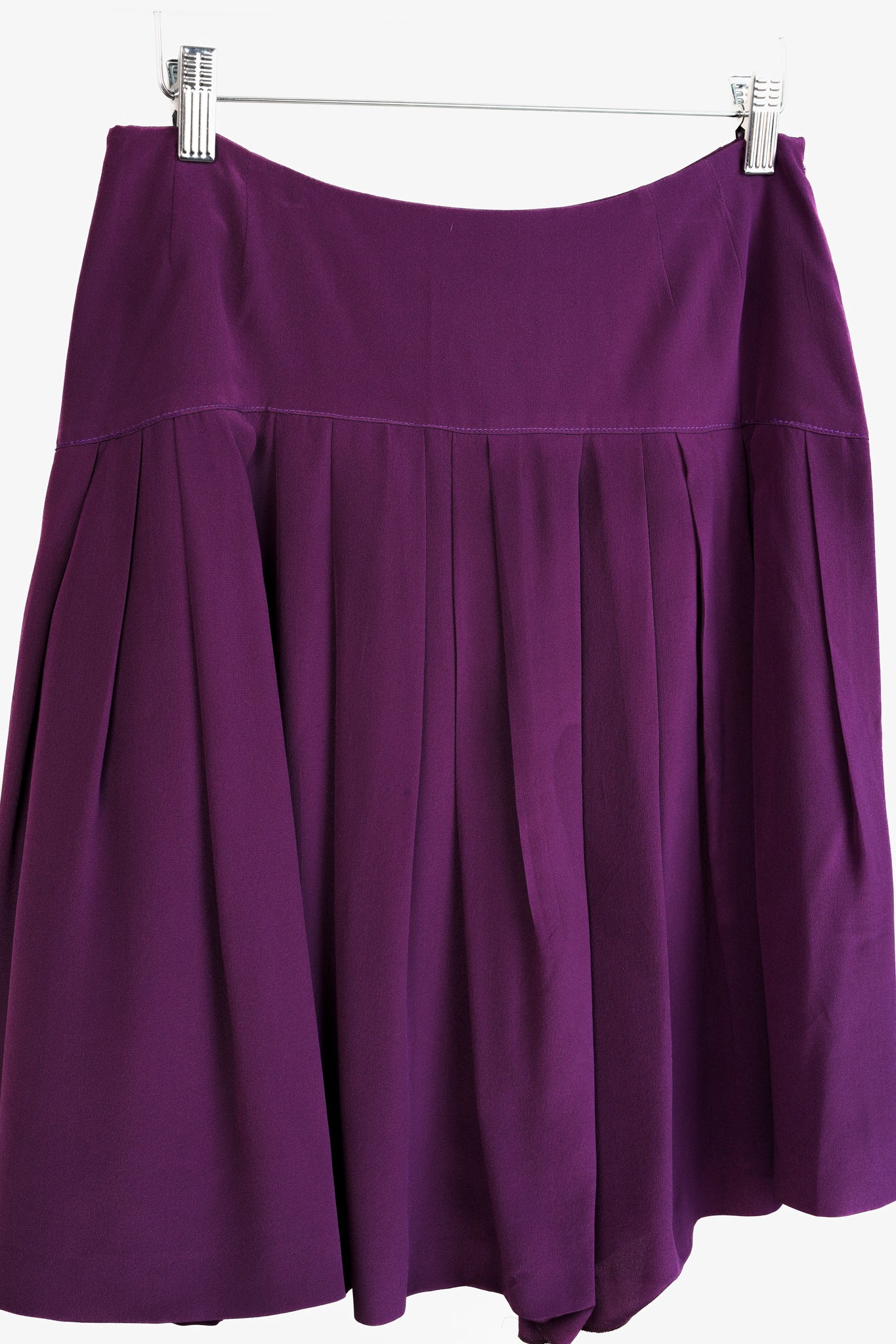 Miu Miu 2012 Purple Drop Waist Skirt