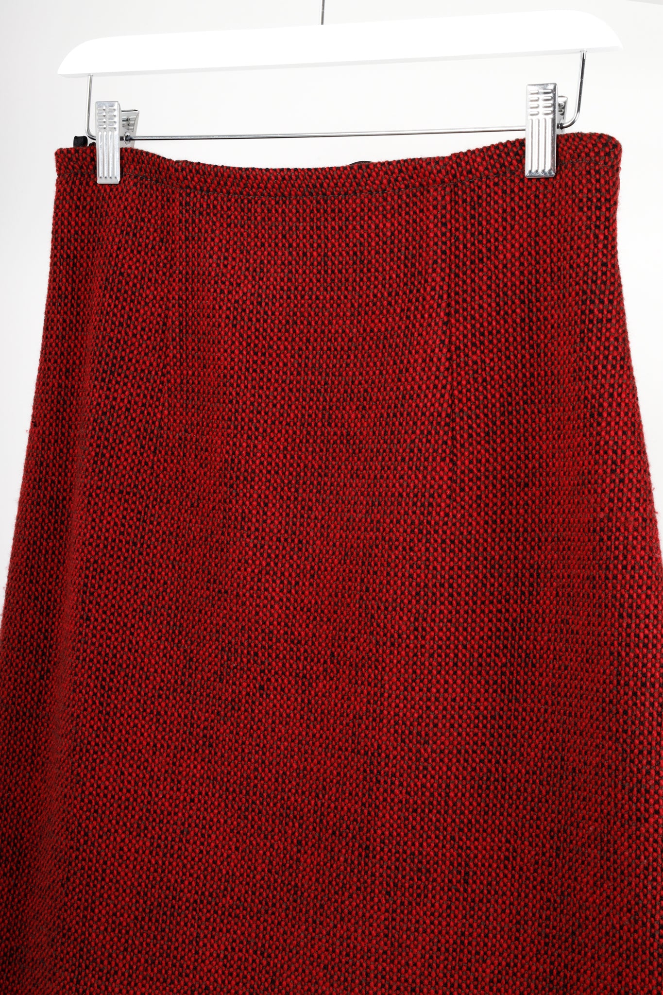 Miu Miu 2012 Checkered Wool Knit Mini Skirt