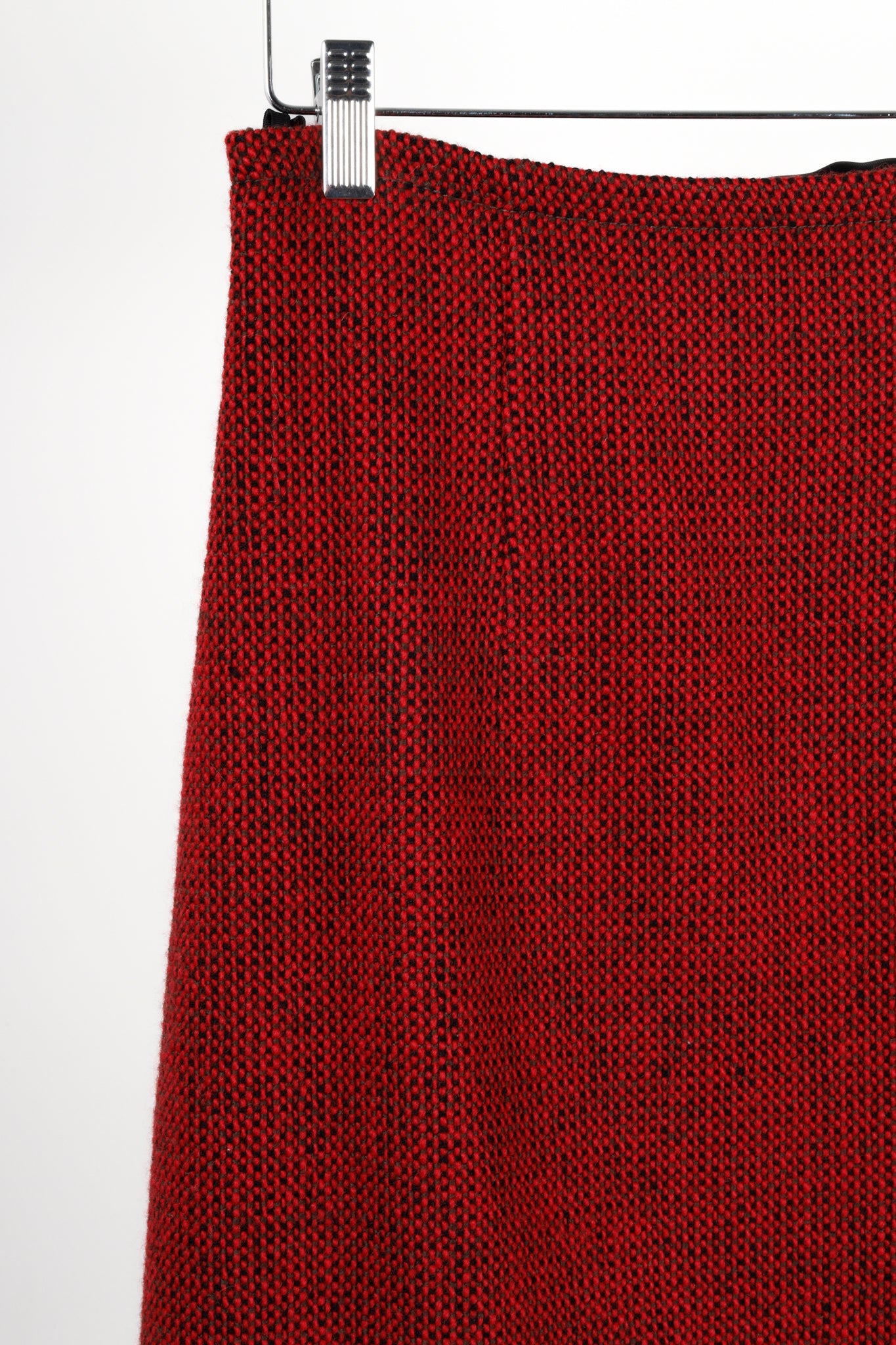 Miu Miu 2012 Checkered Wool Knit Mini Skirt
