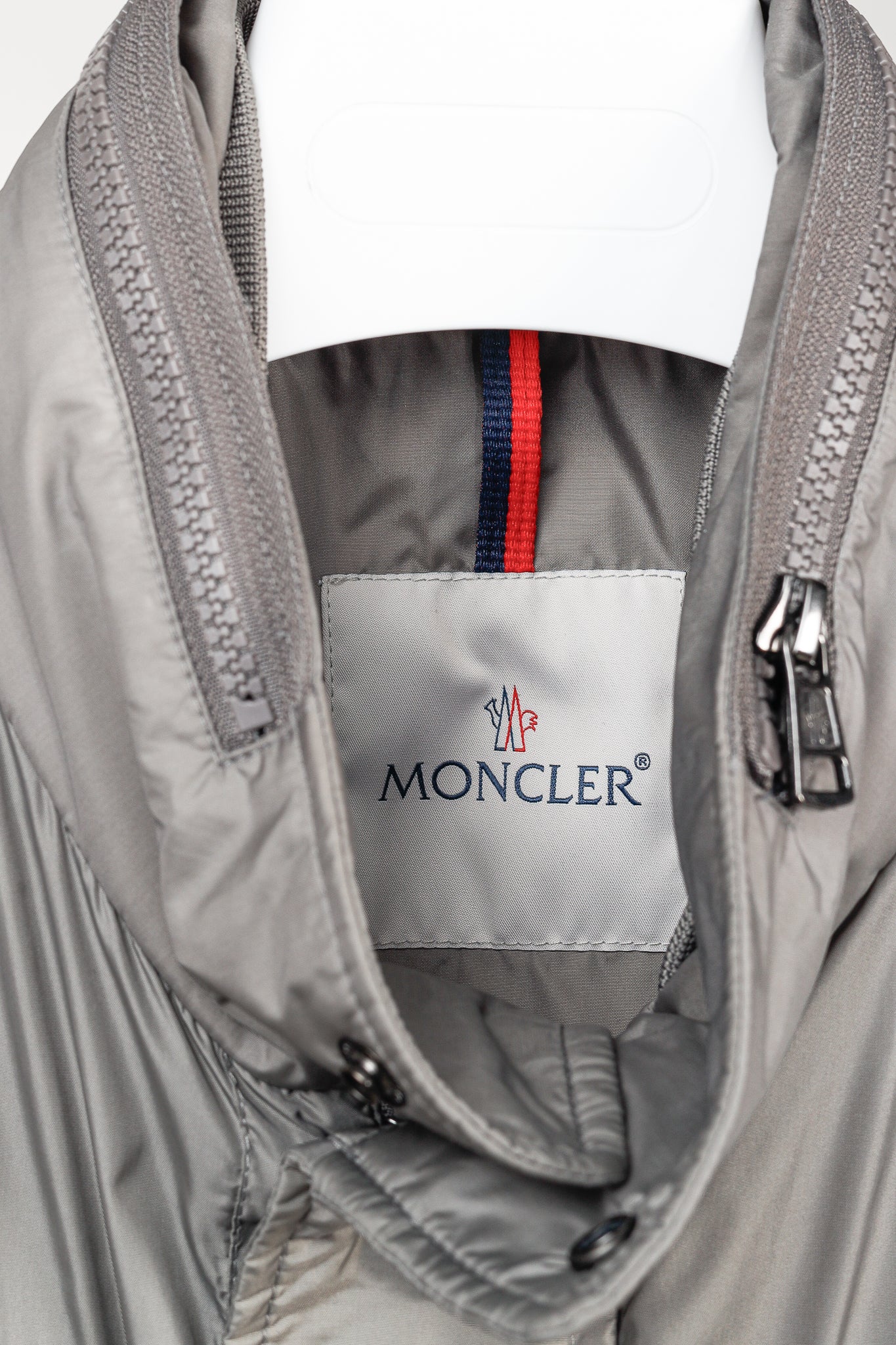 Moncler Jonathan Giubbotto Hidden Hood Grey Nylon Field Jacket