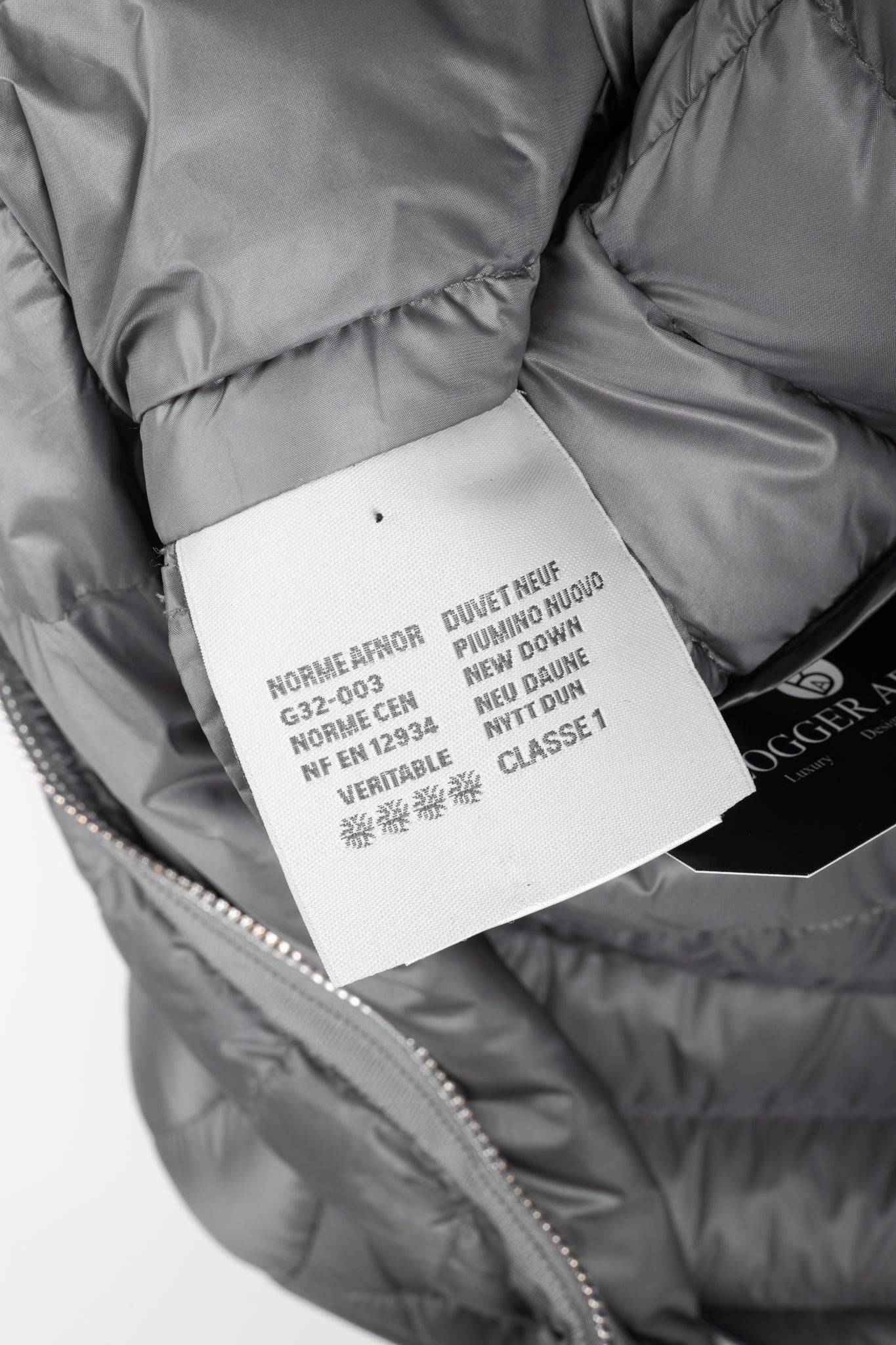 Moncler Longue Saison Bogue Grey Nylon Puffer Coat