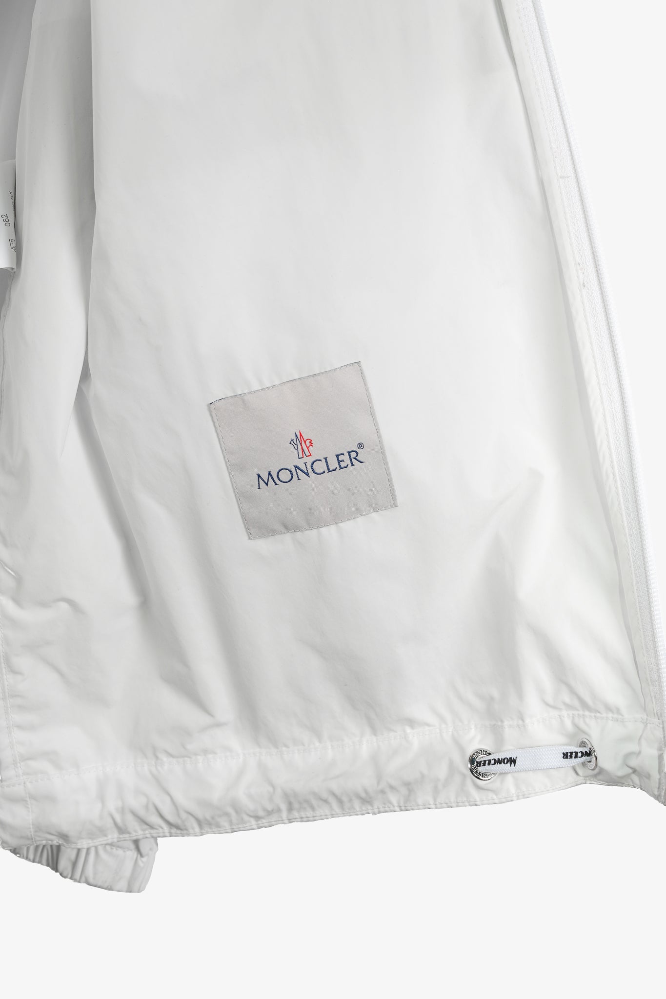 Moncler Adour White Reflective Hooded Wind Breaker