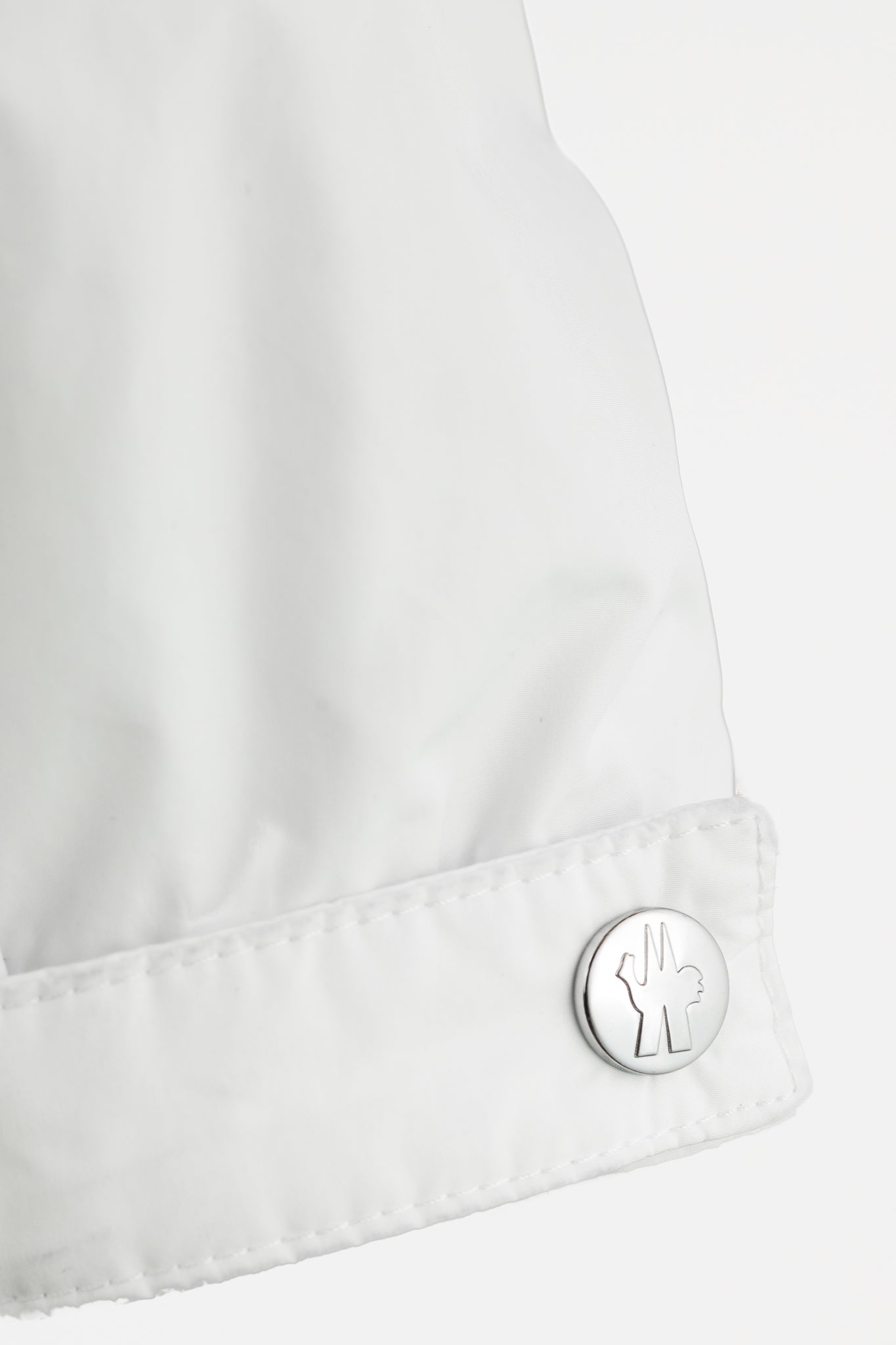 Moncler Adour White Reflective Hooded Wind Breaker