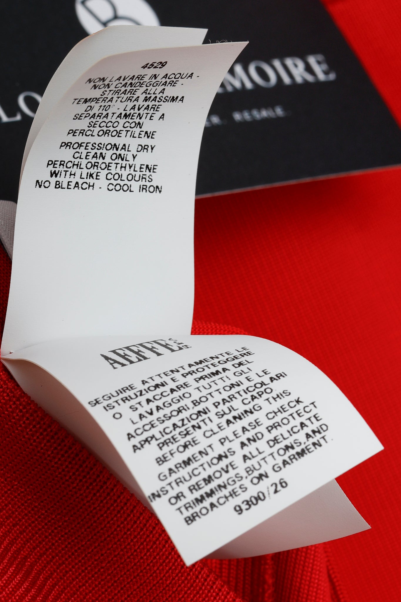 Moschino Couture Red Wrap Skirt