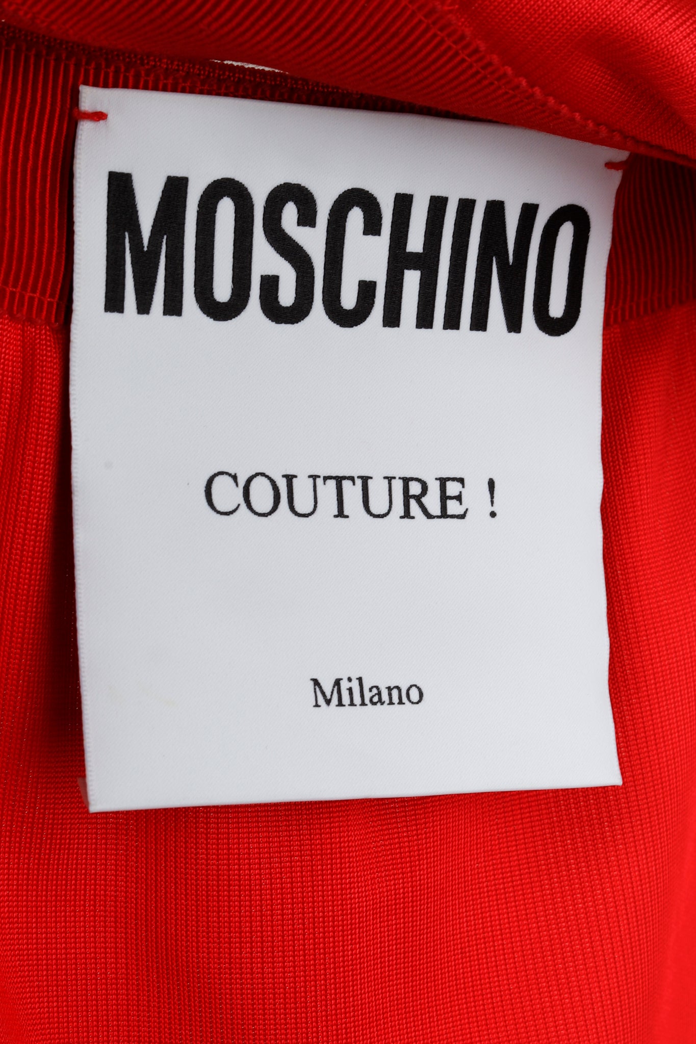 Moschino Couture Red Wrap Skirt